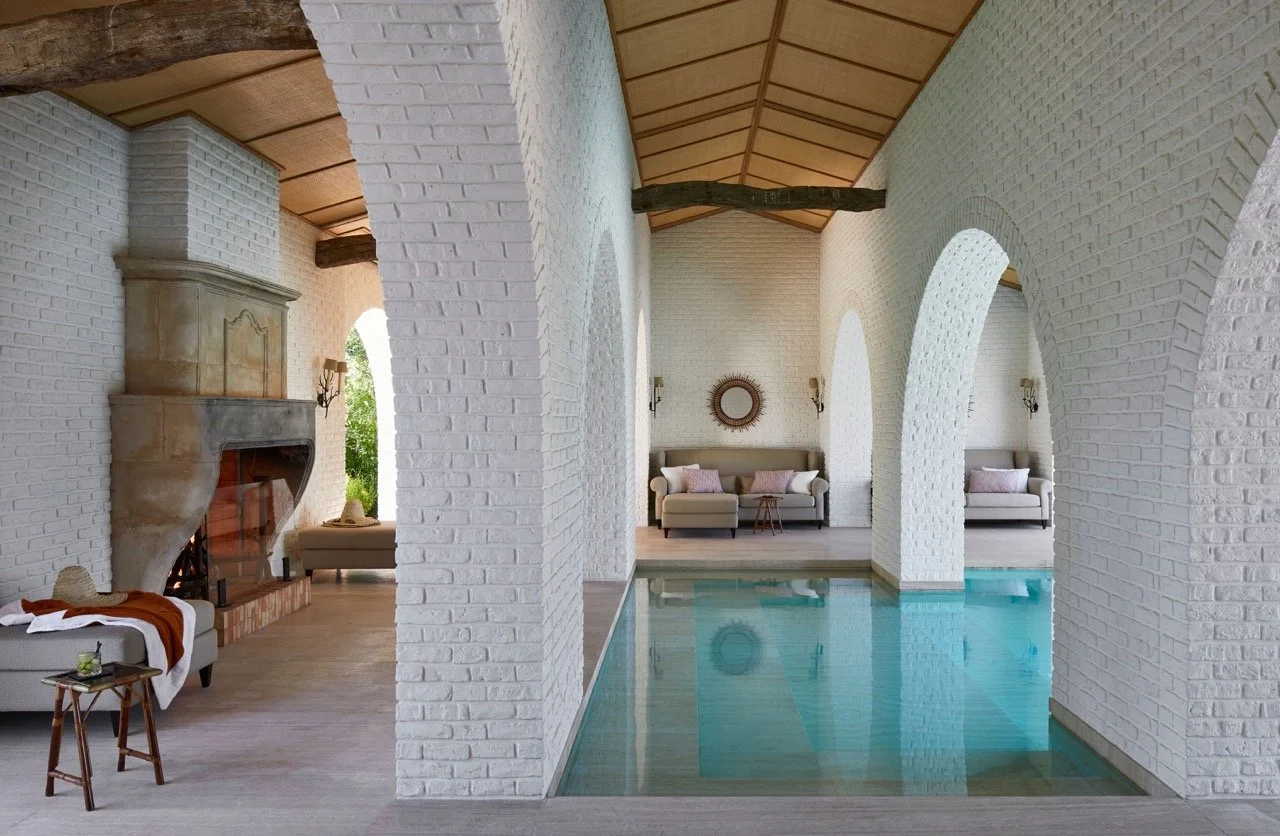 mansion in France swimming pool