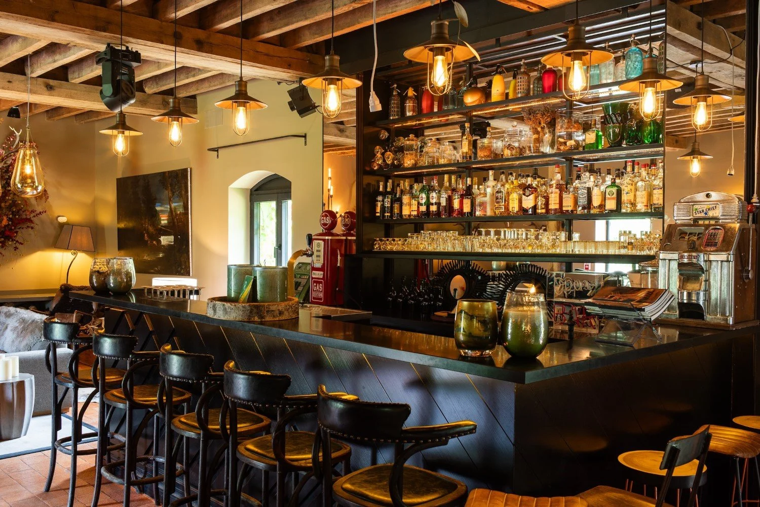 mansion in France lounge area