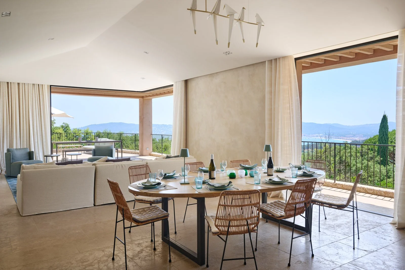 mediterranean corporate retreats living room