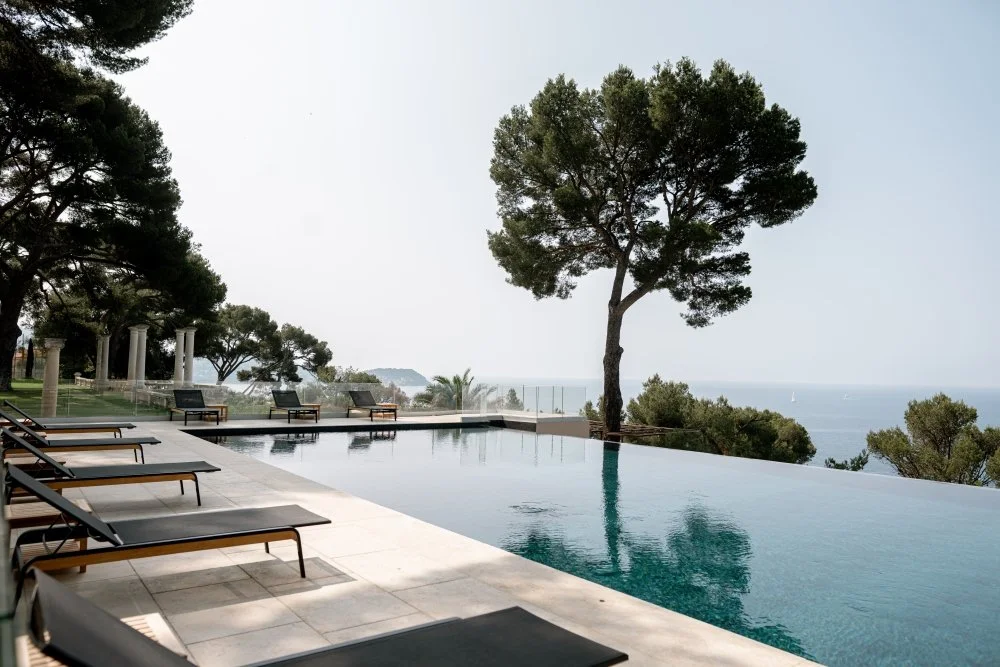 Mediterranean corporate retreat outdoor pool
