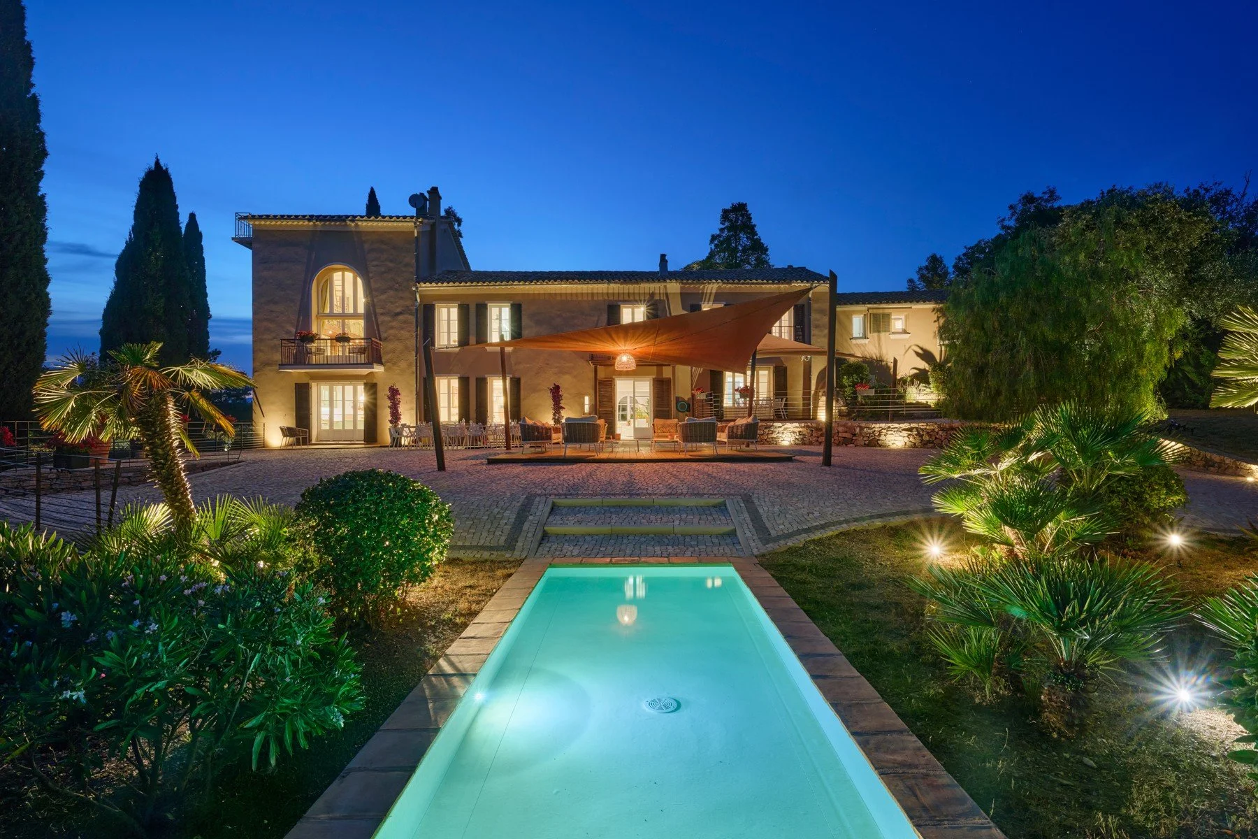 Mediterranean Corporate retreat outdoor pool