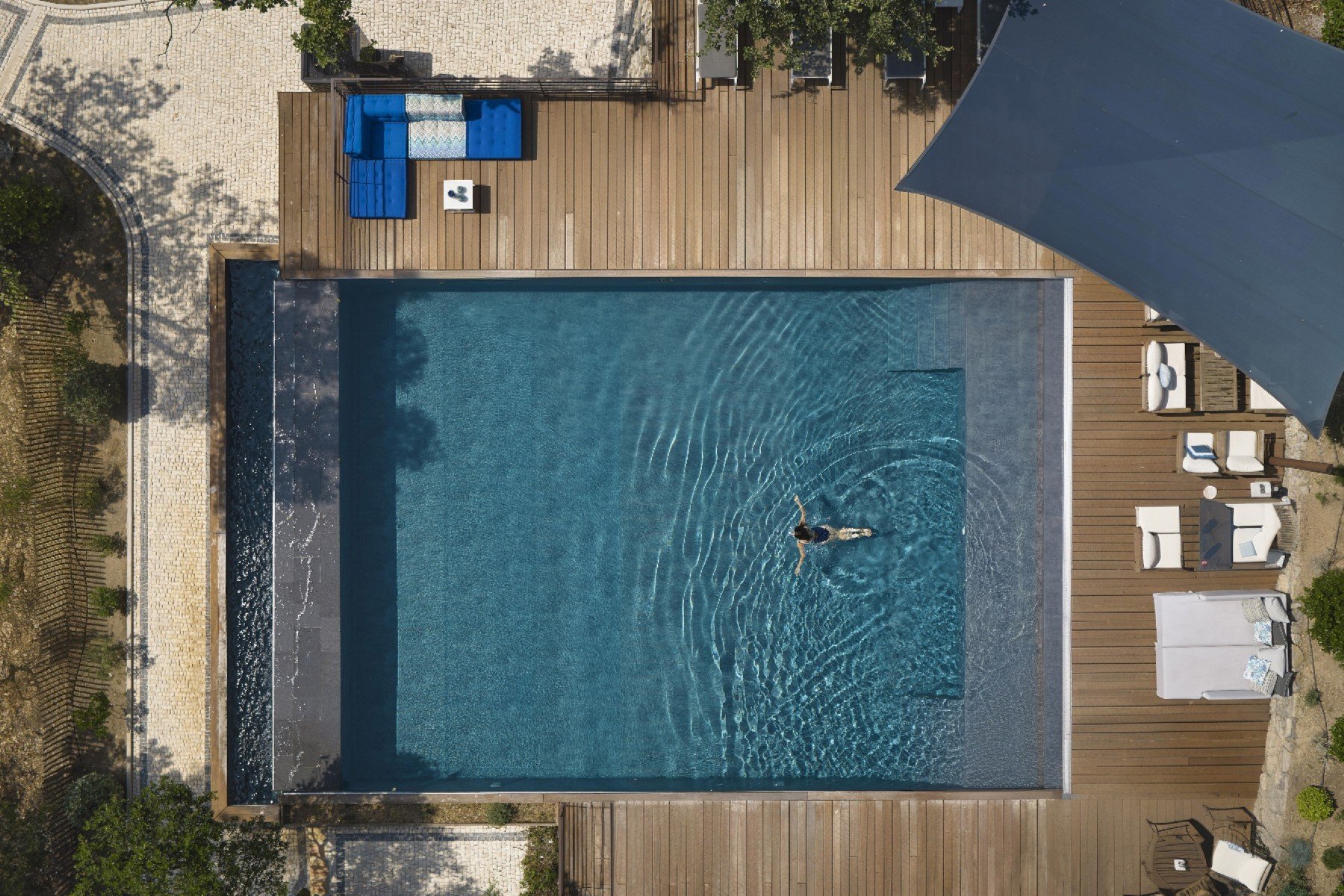 Mediterranean Corporate retreat outdoor pool 