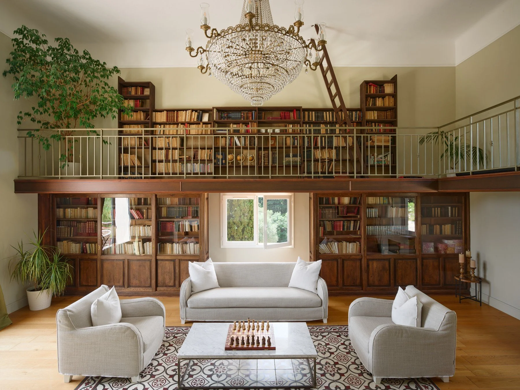 Mediterranean Corporate retreat lounge area