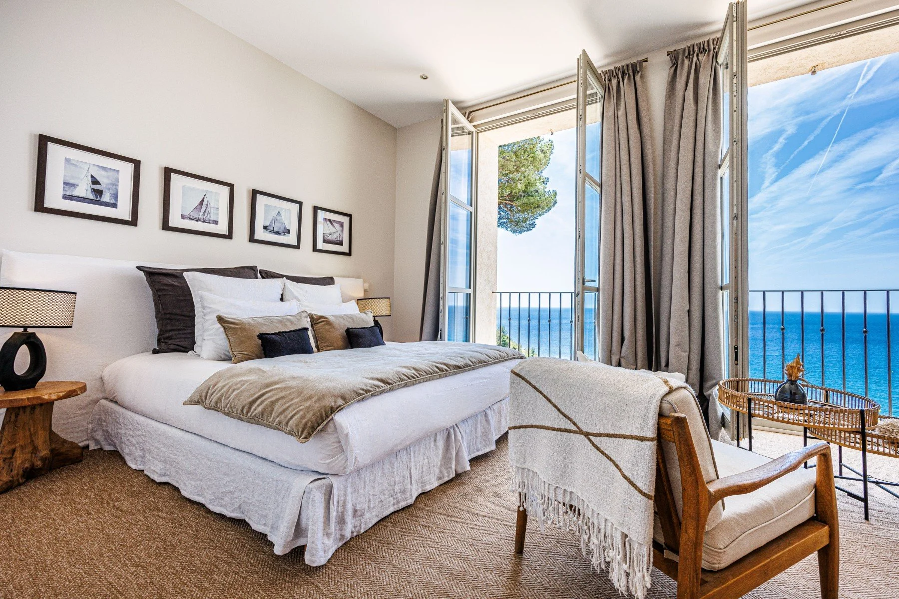 Mediterranean corporate retreat bedroom