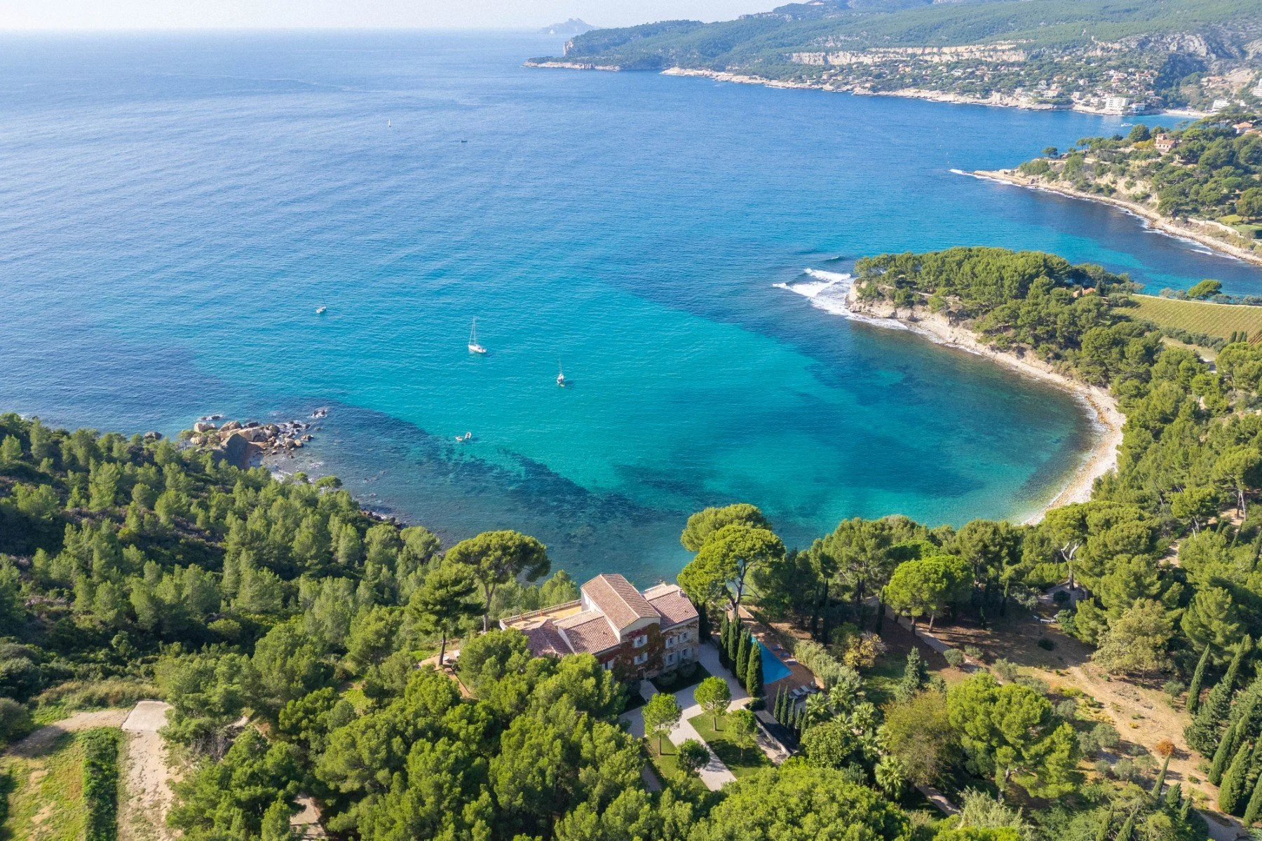 Mediterranean corporate retreat sea