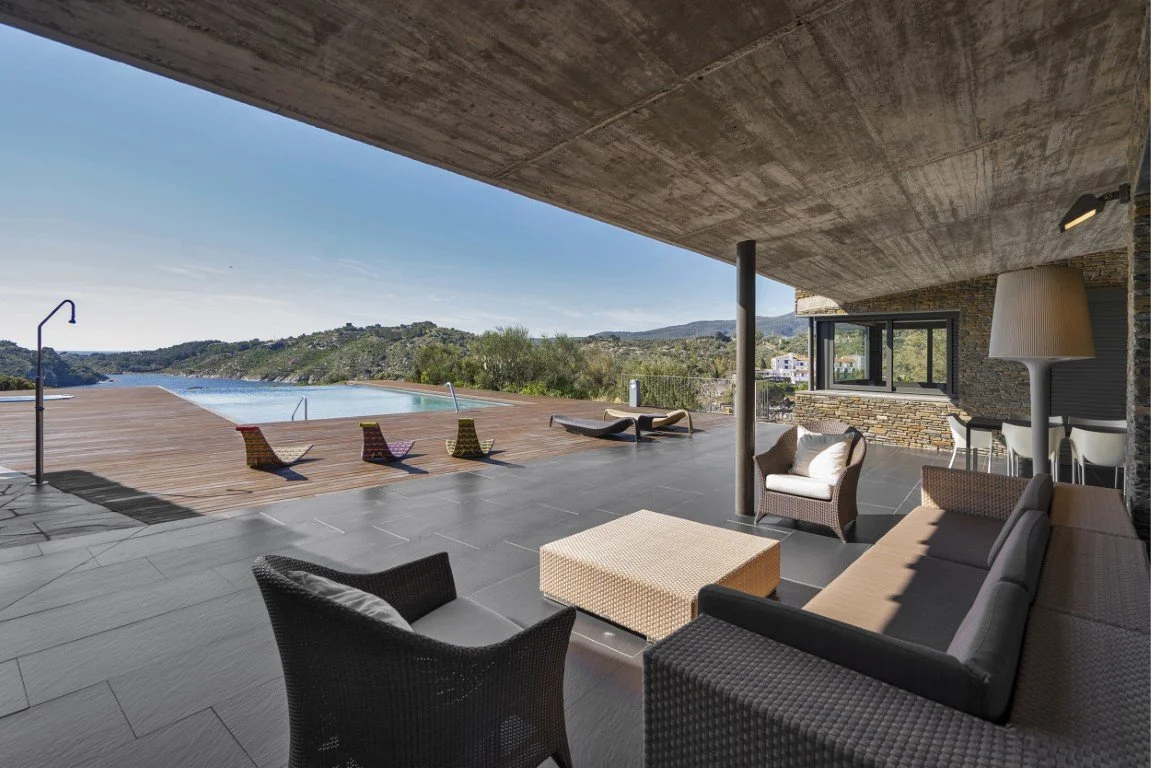 Mediterranean corporate retreat terrace