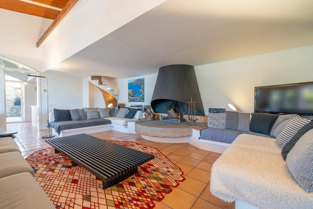 Mediterranean corporate retreat lounge area