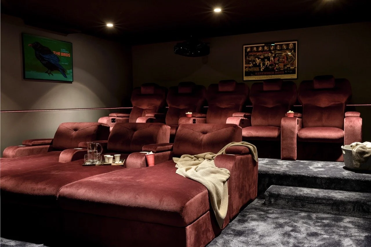 best luxury ski chalet to rent in La Clusaz cinema room