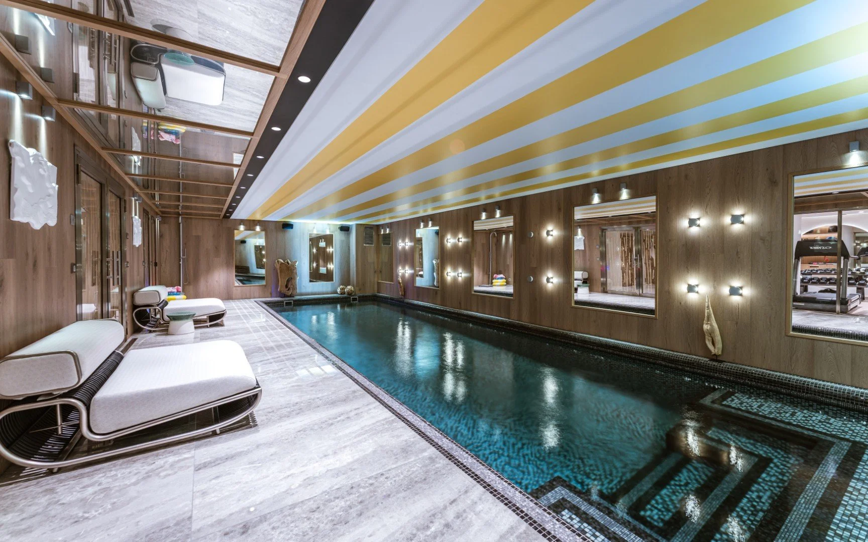 best luxury ski chalet to rent in Courchevel outdoor pool