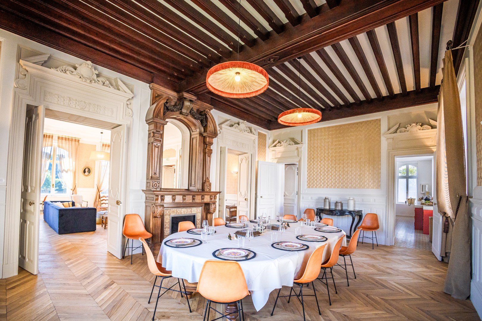 castle in Europe dining room
