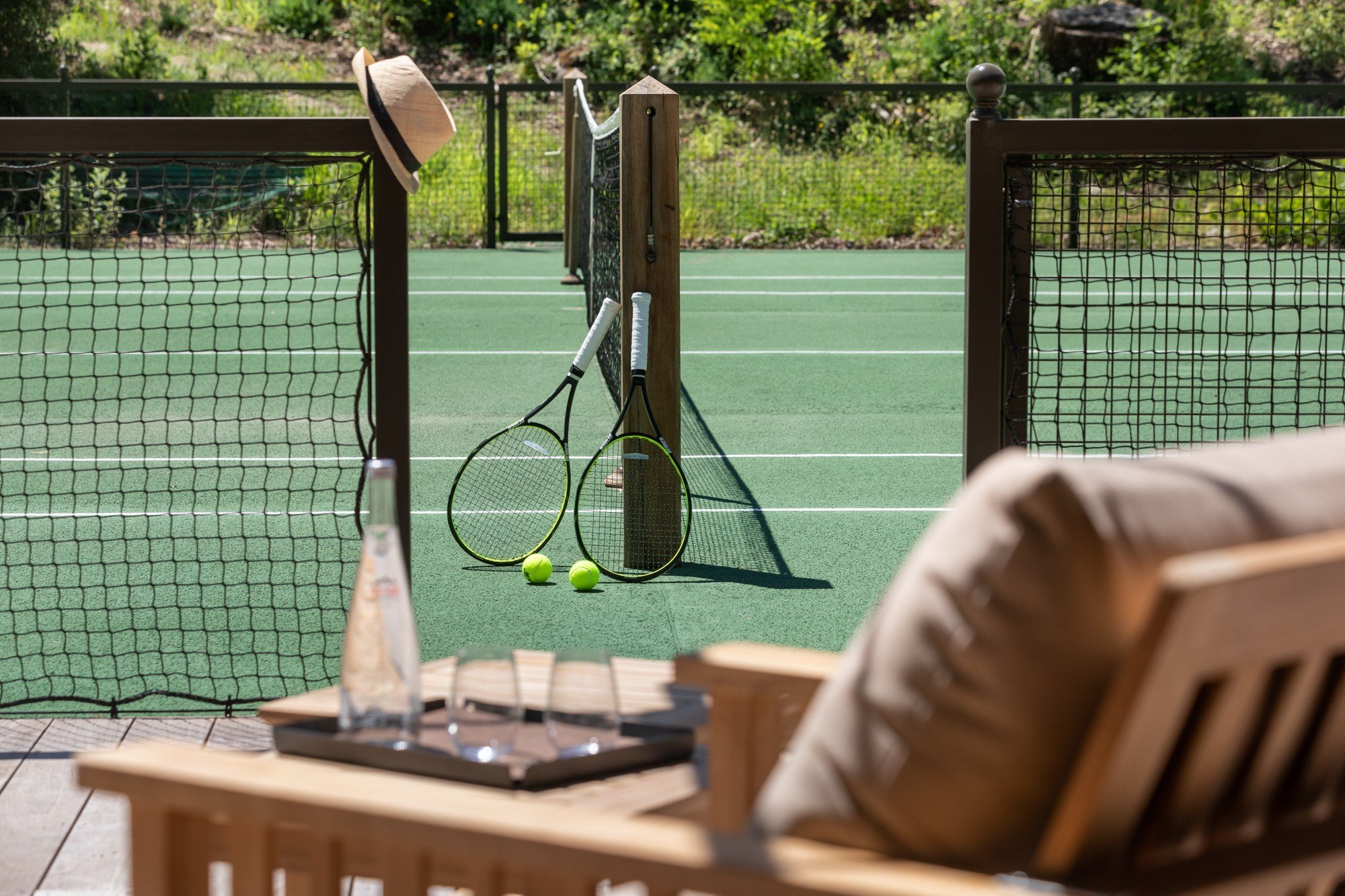 castle to rent in Europe tennis court