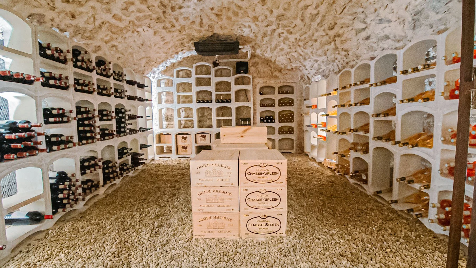 castle to rent in Europe wine cellar
