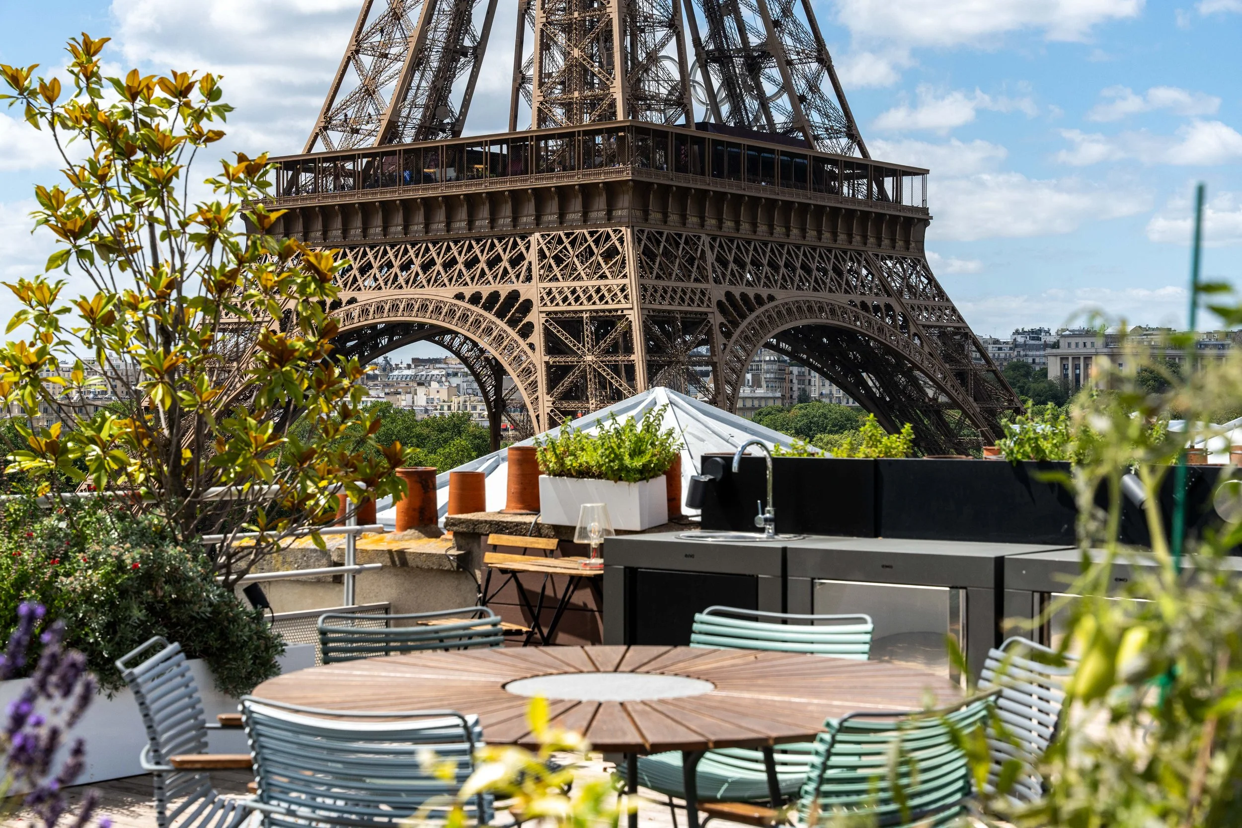 stunning mansion in France rooftop