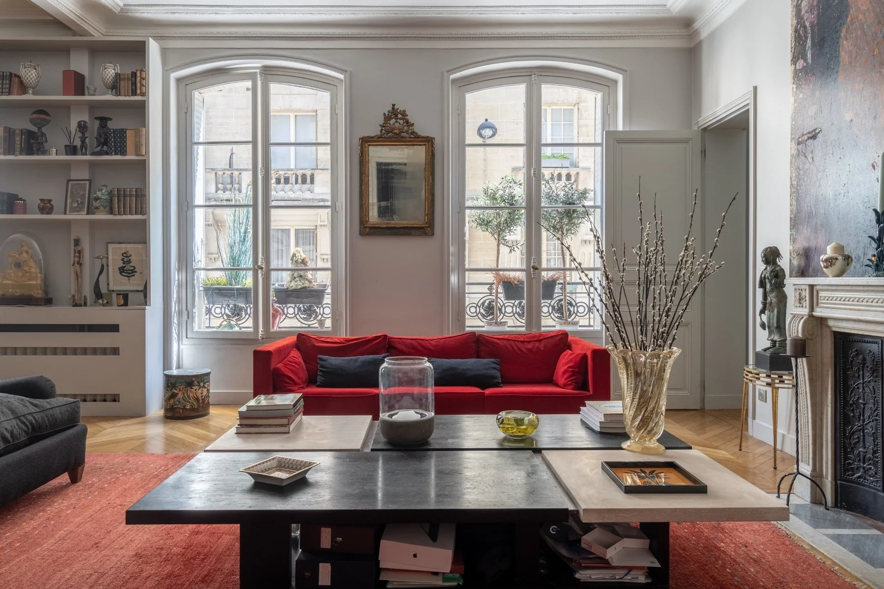 luxury apartment paris university living room