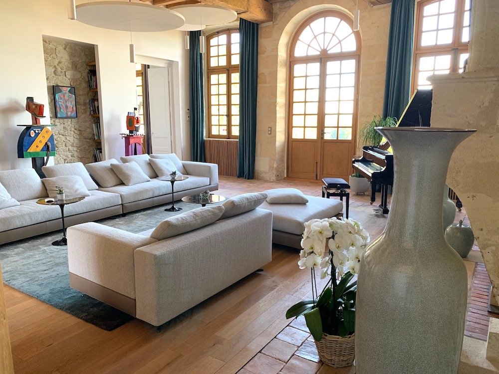 luxury villa Gironde living room