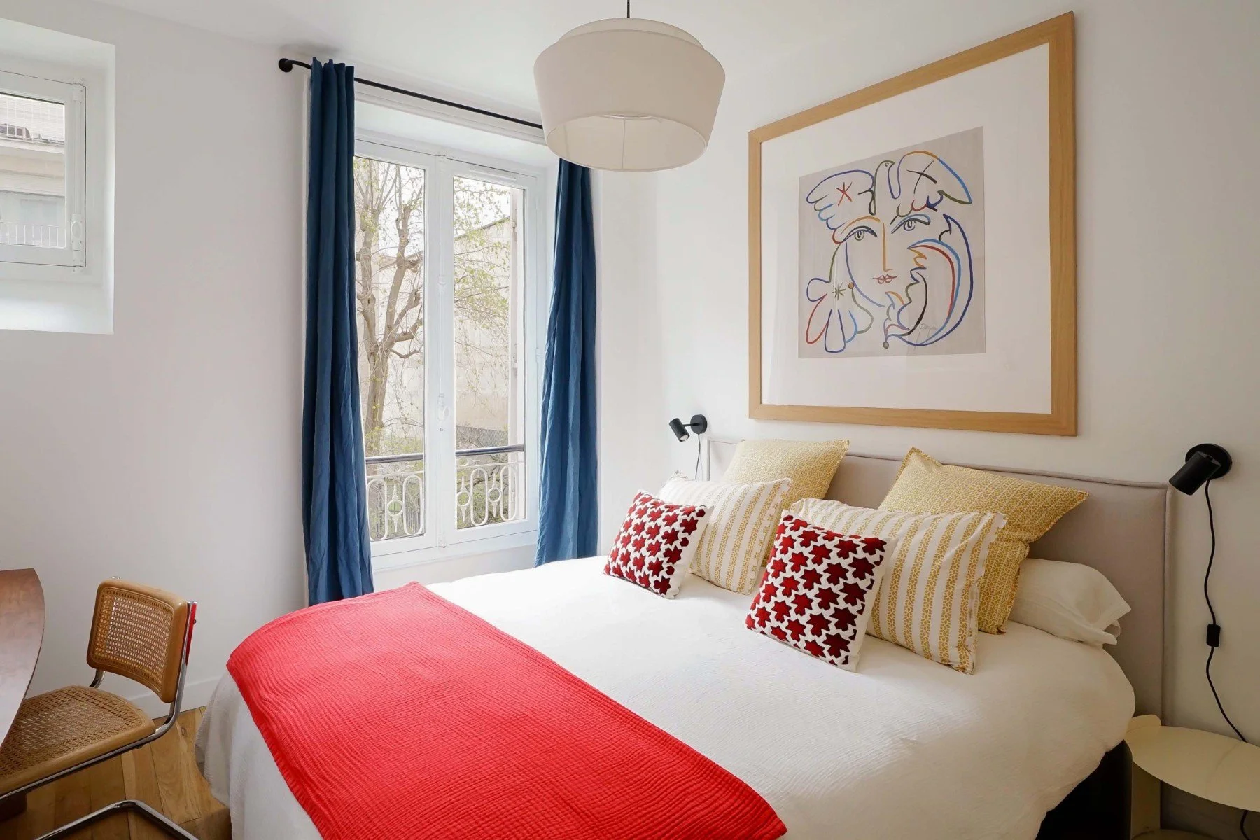 luxury apartment paris mouffetard bedroom