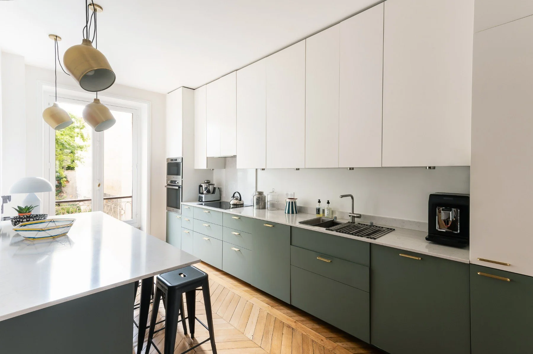 luxury apartment paris mouffetard kitchen