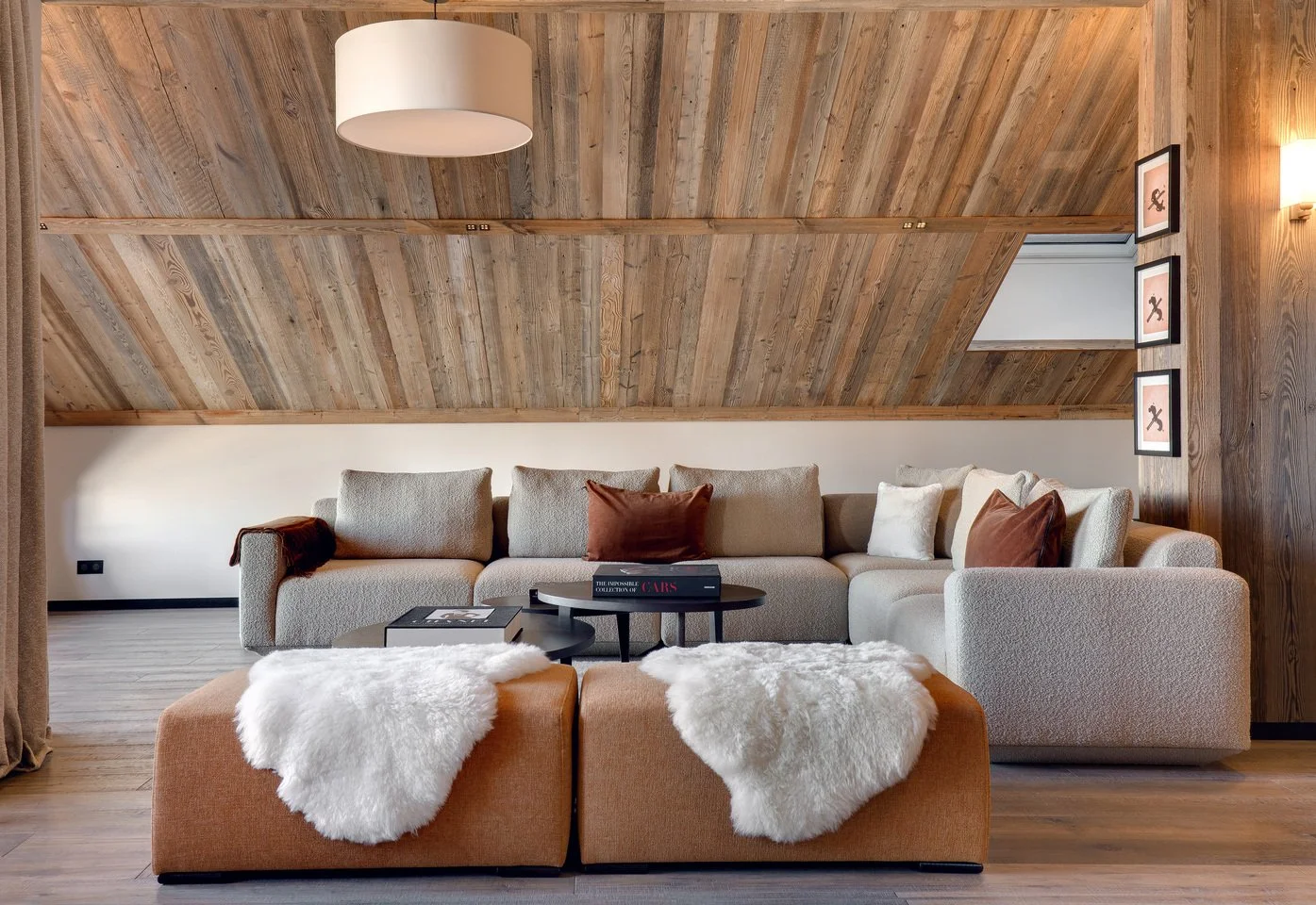 meribel belvedere luxury chalet living room