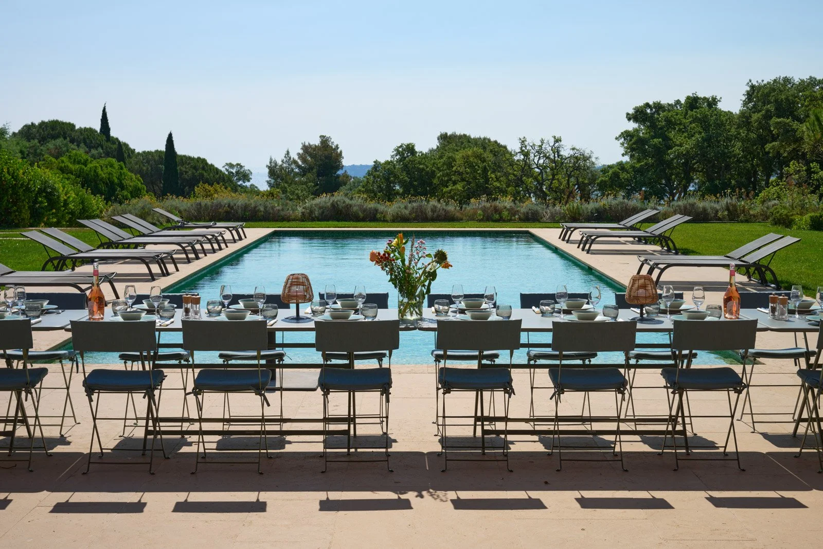 Luxury villa rental Beauvallon pool house