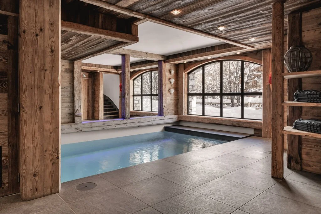 luxury chalet val d'isère bellevarde indoor pool
