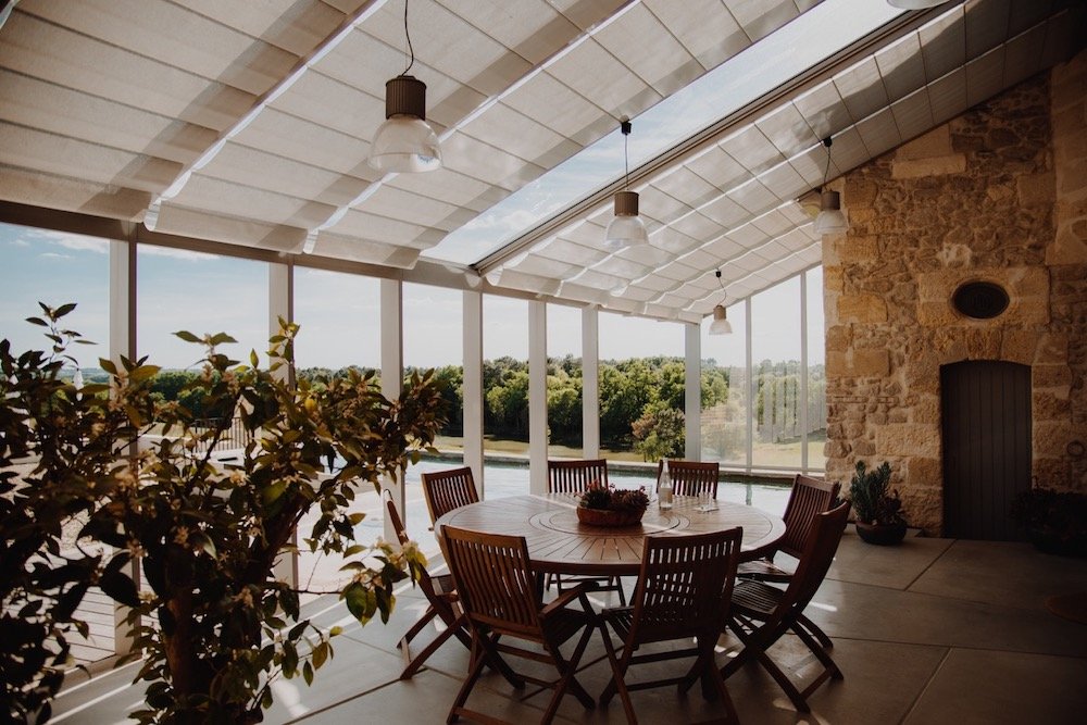 luxury villa Gironde terrace