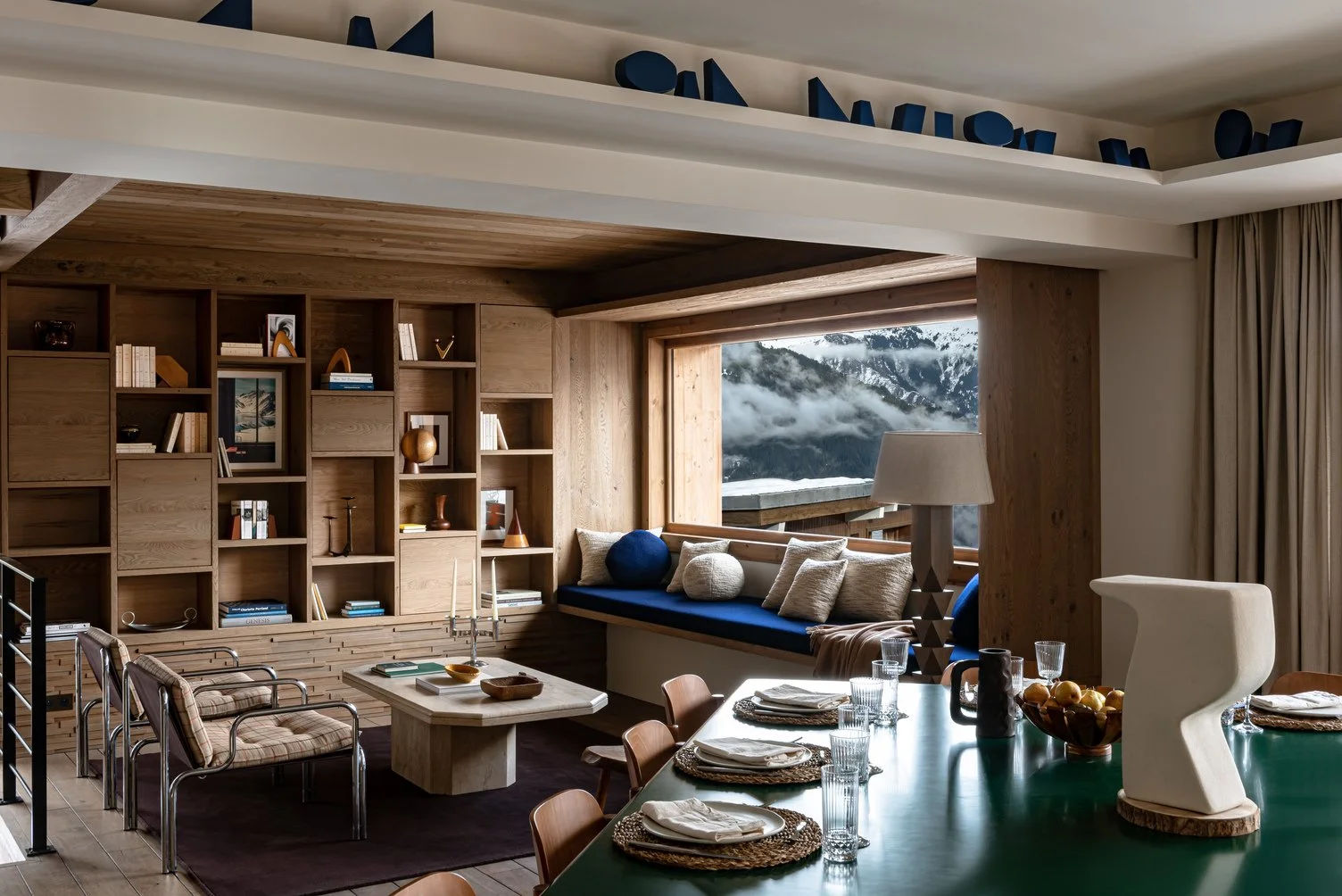 courchevel 1550 chenus luxury chalet dining room