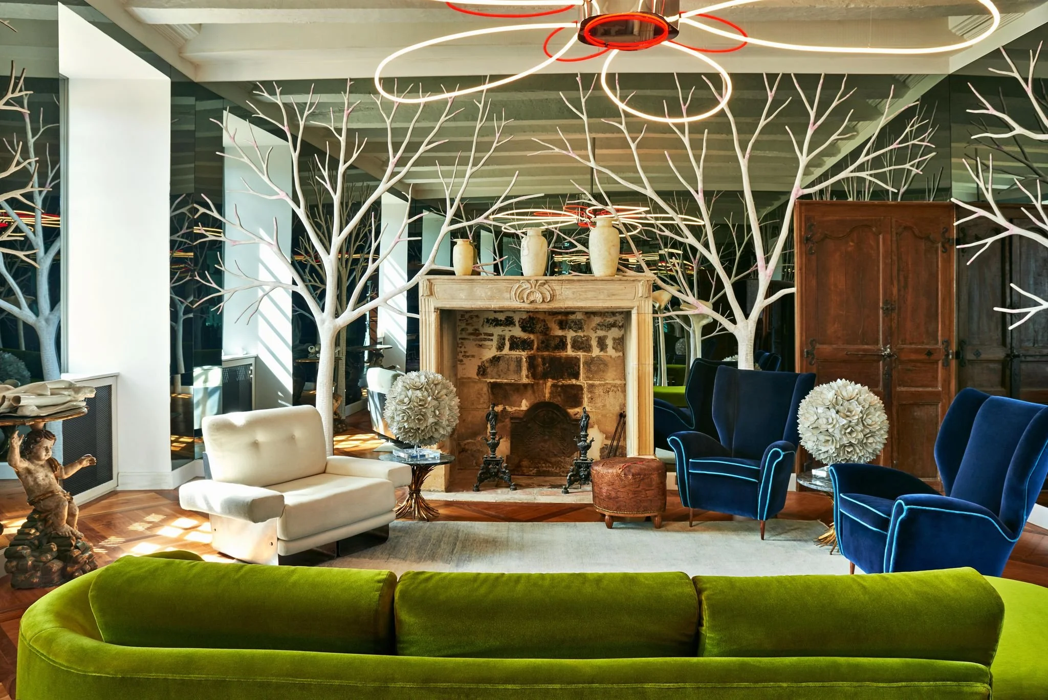 luxury chateau Dordogne living room