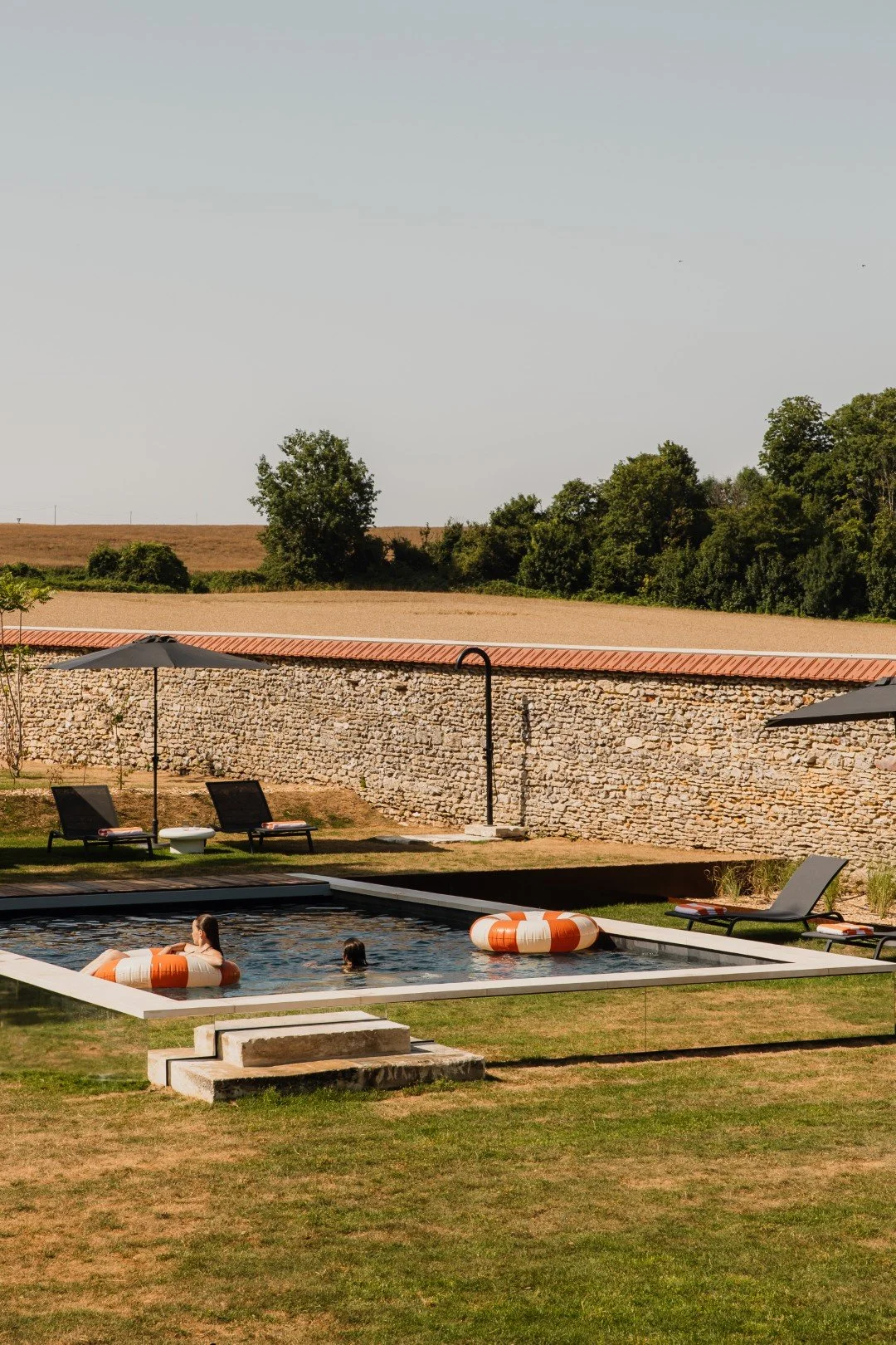 luxury villa vexin outdoor pool