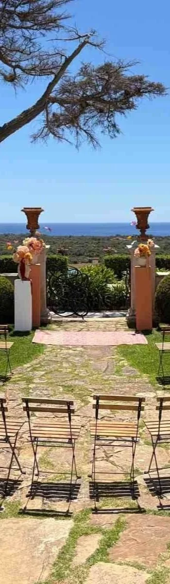 wedding menorca canutells ceremony with sea view