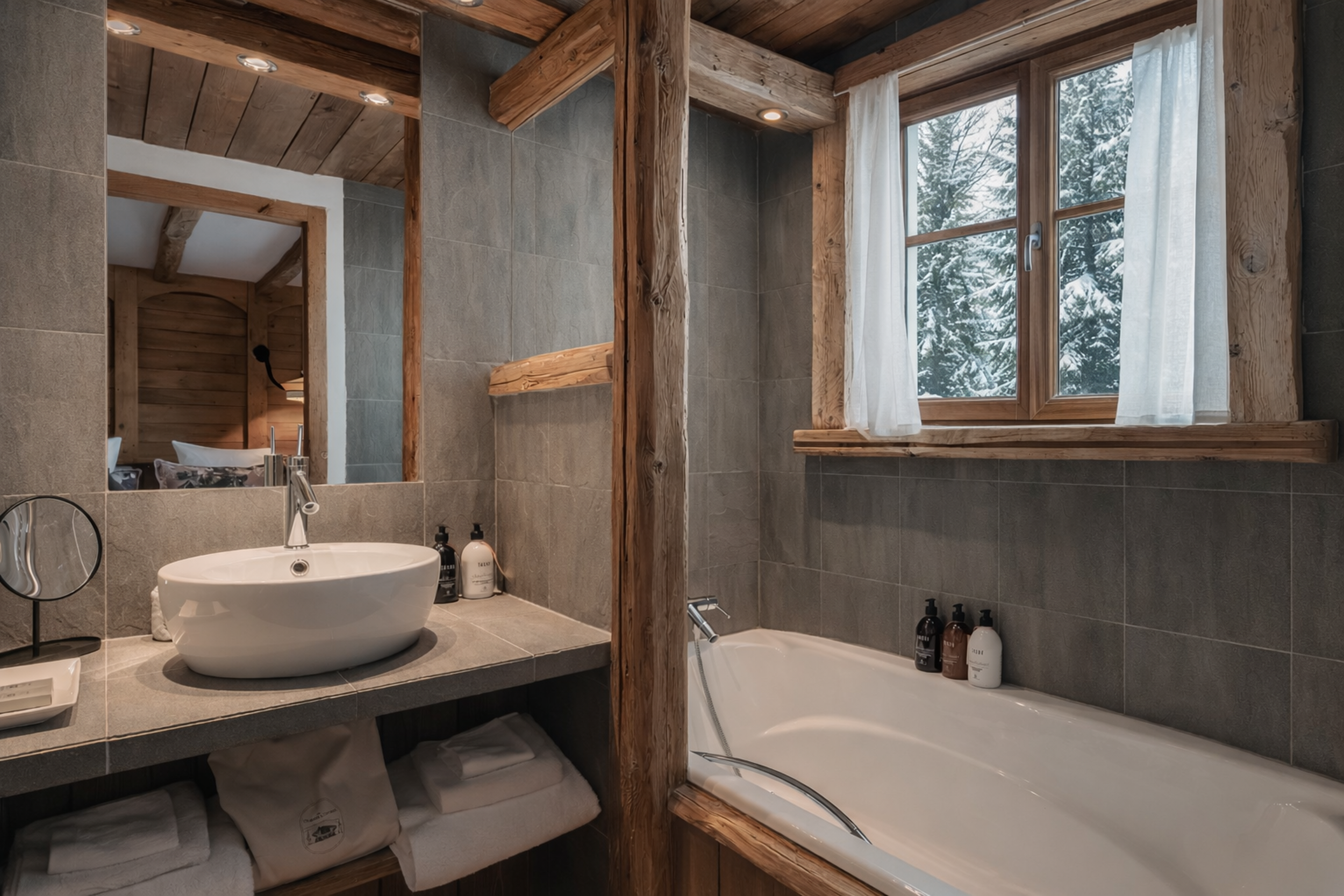 Luxury chalet in val d'isère bathroom