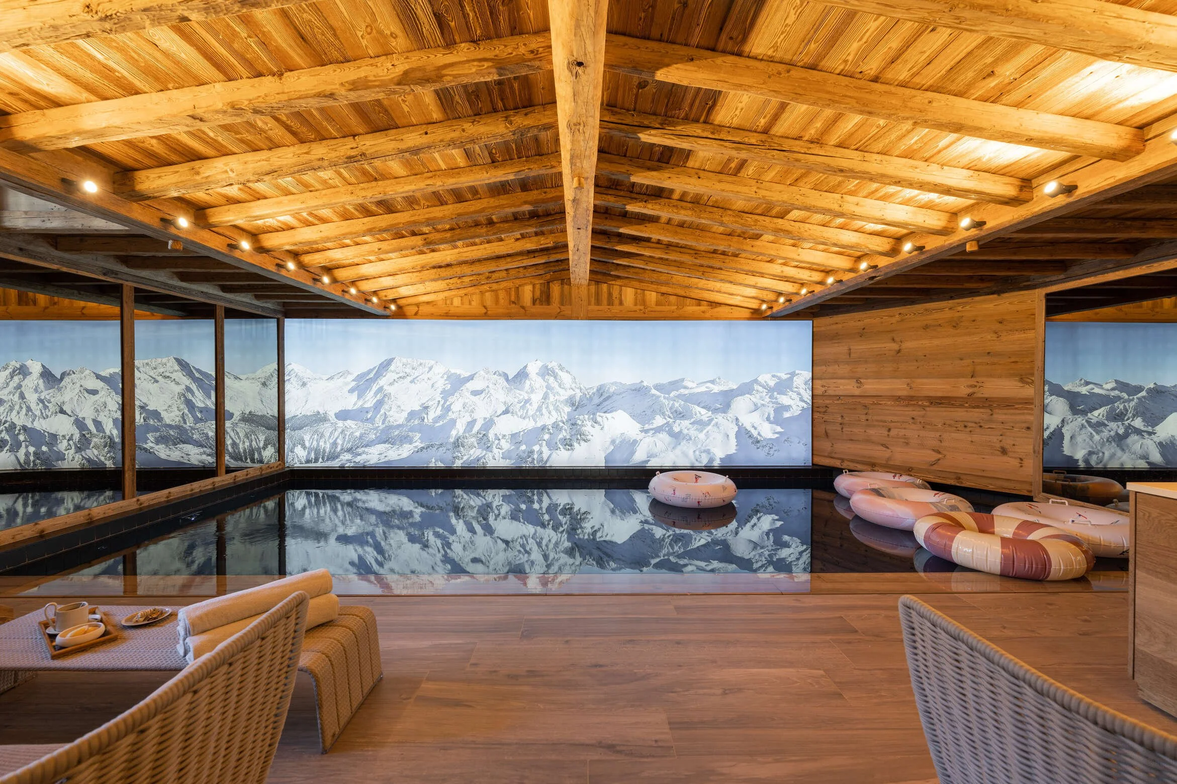 courchevel 1550 chenus luxury chalet indoor pool