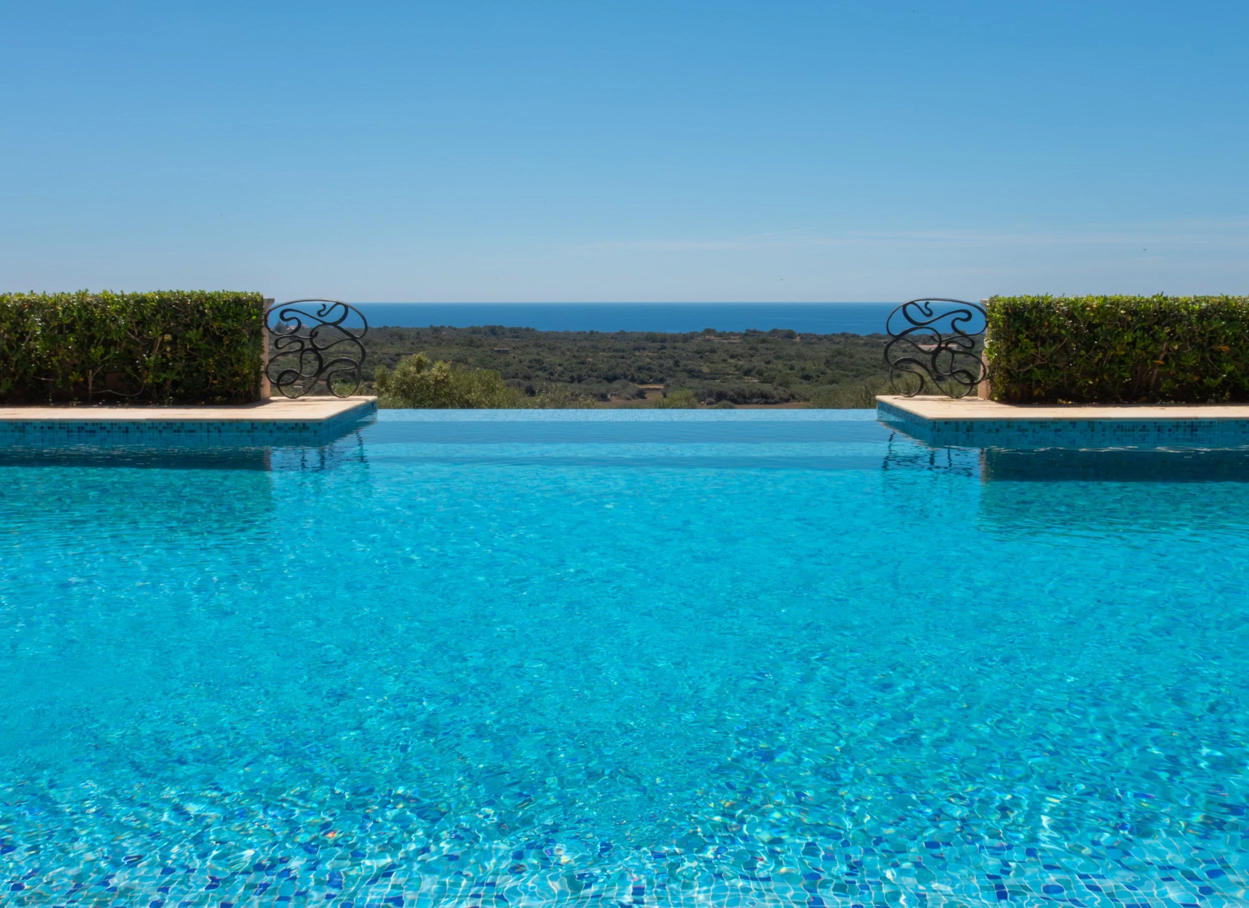 wedding in Spain outdoor pool