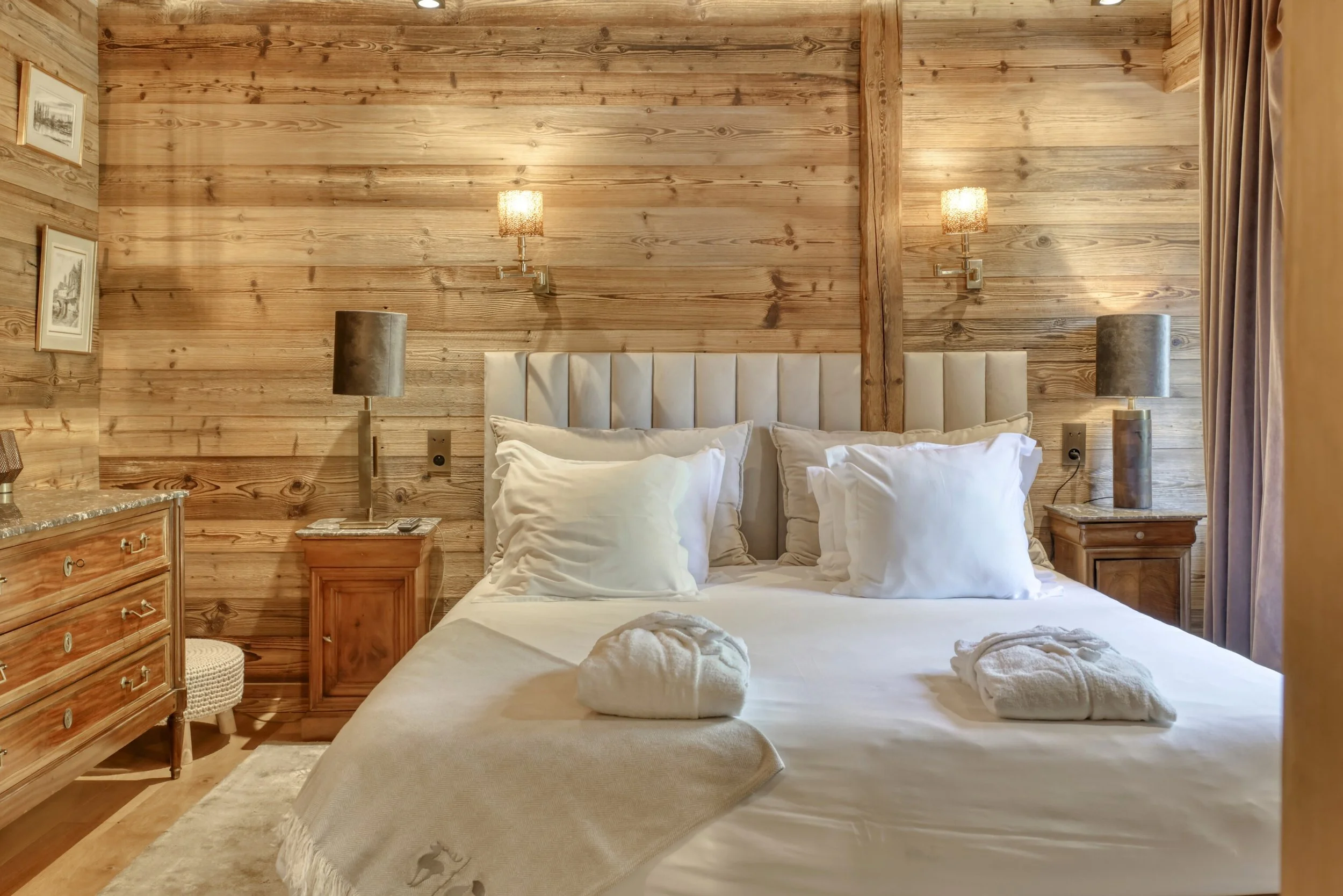 Luxury chalet for rent in Megève Mont Blanc bedroom