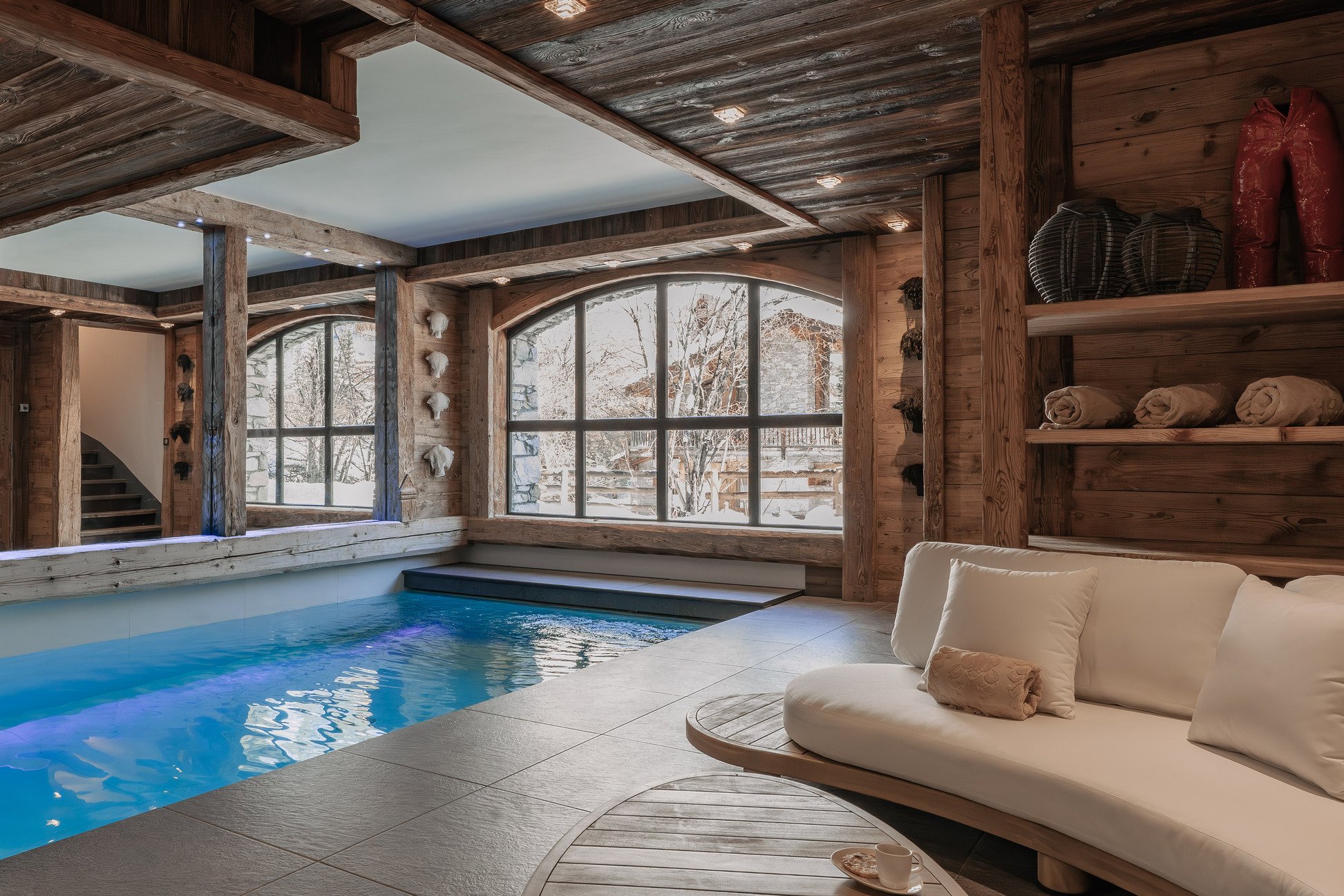 catered ski chalets indoor pool