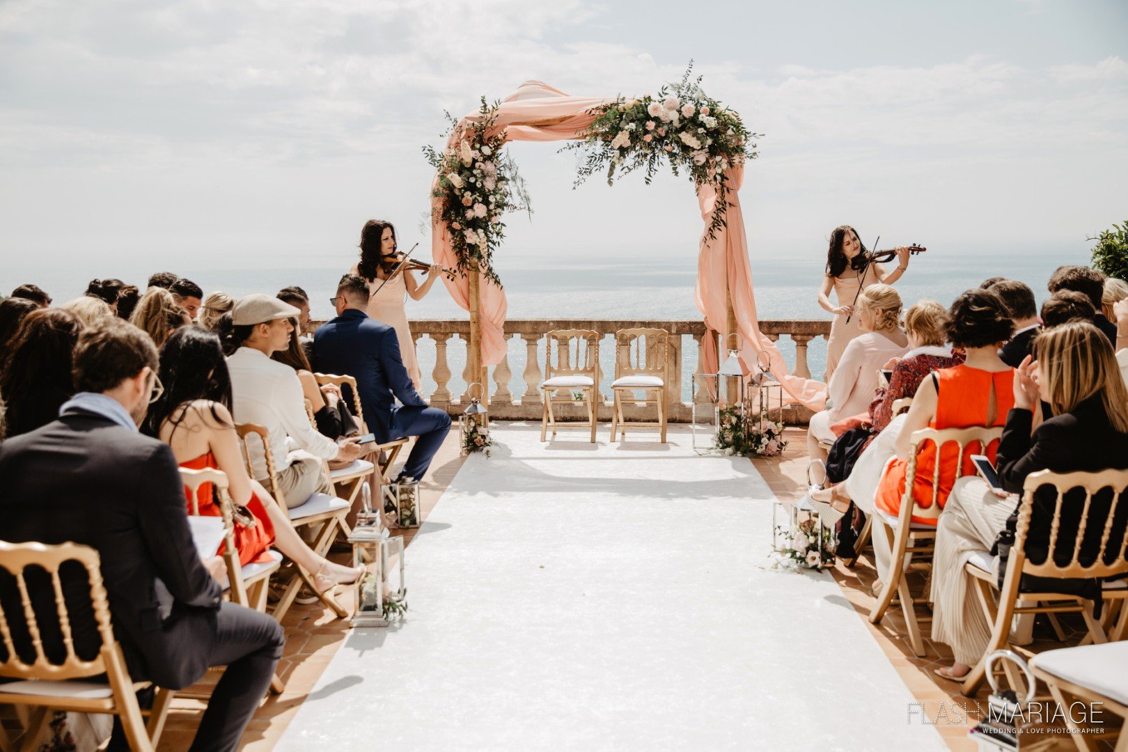 beach wedding venues in France ceremony