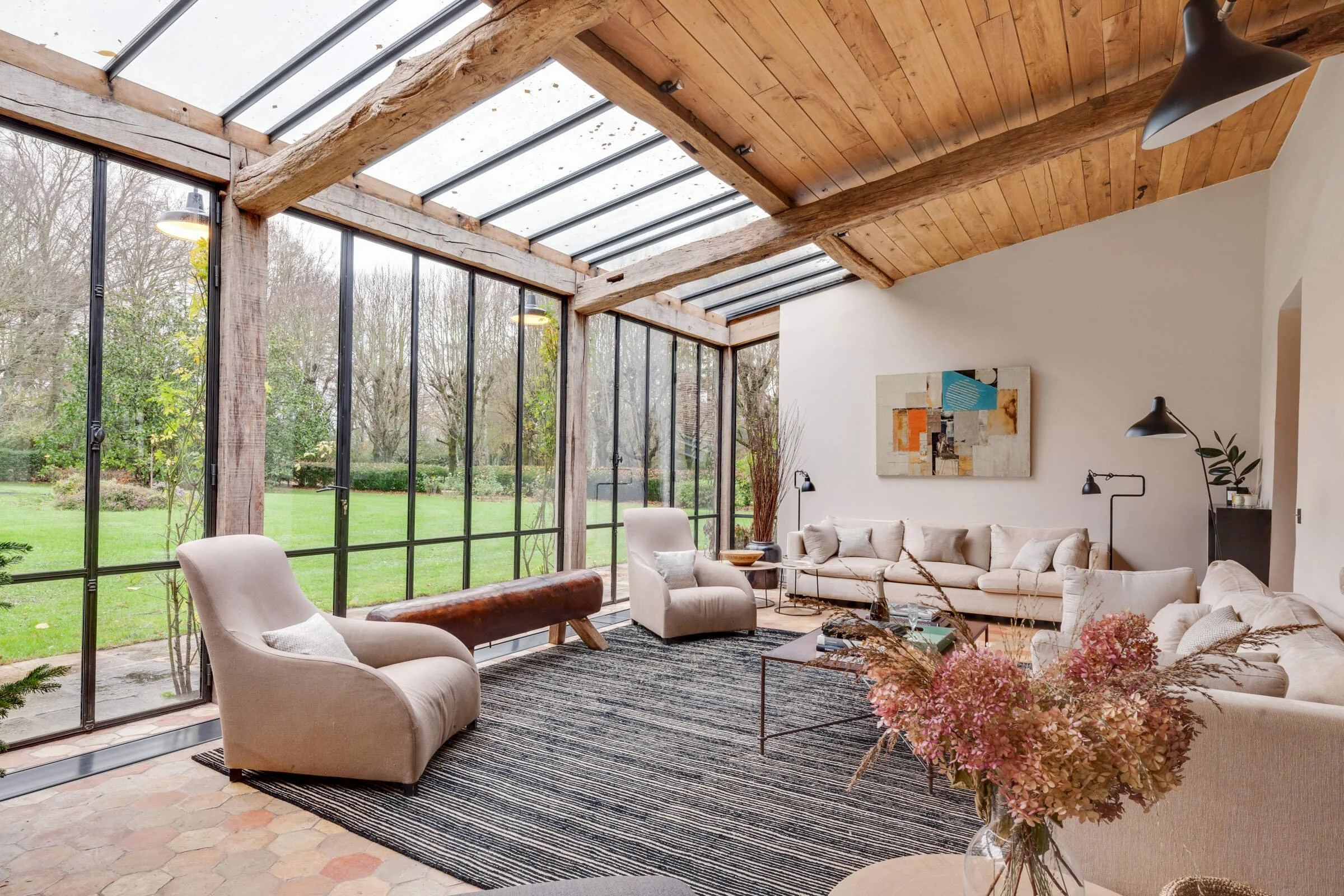 Luxury villa in Giverny living room