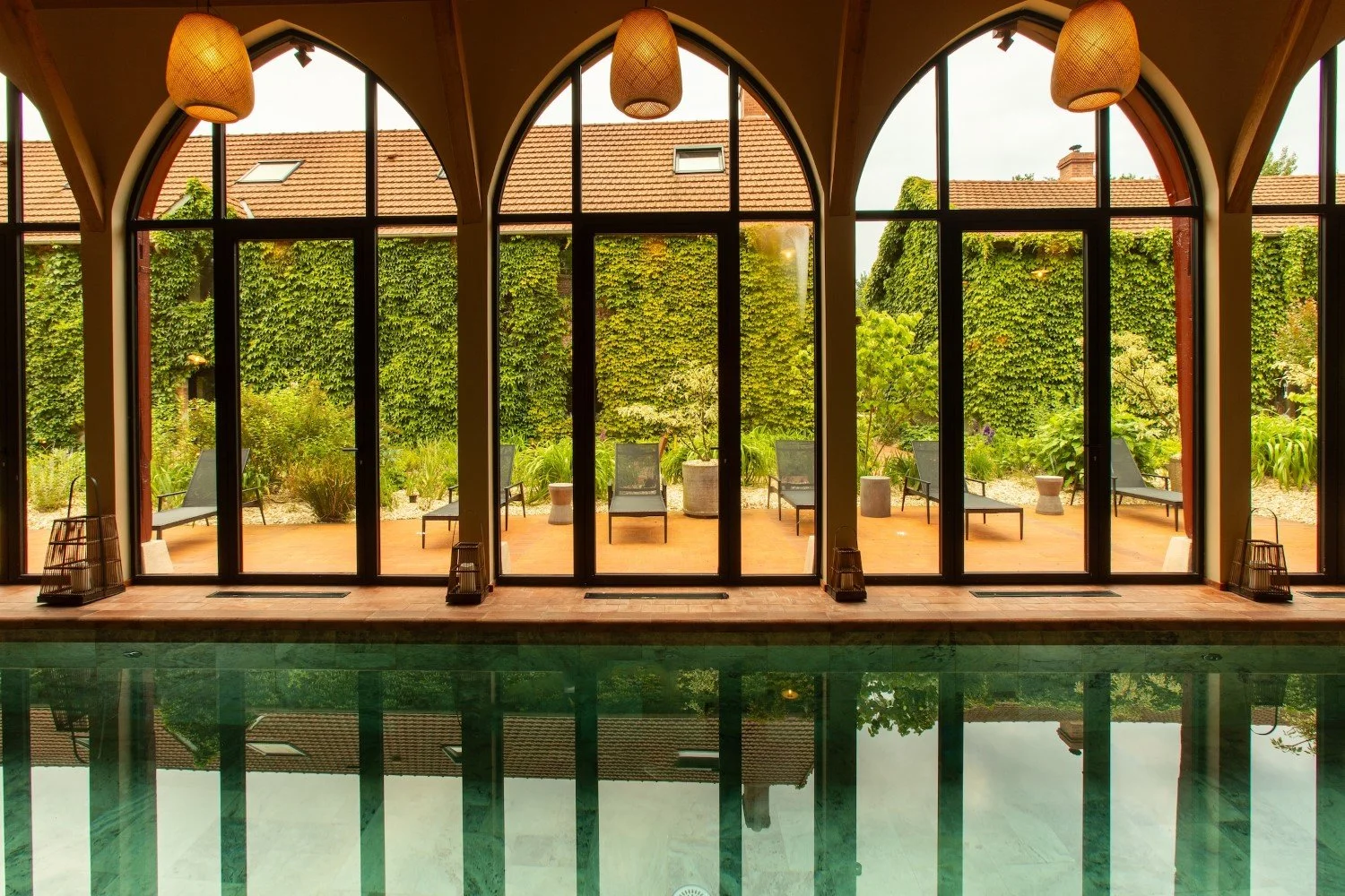 luxury villas in Europe outdoor pool