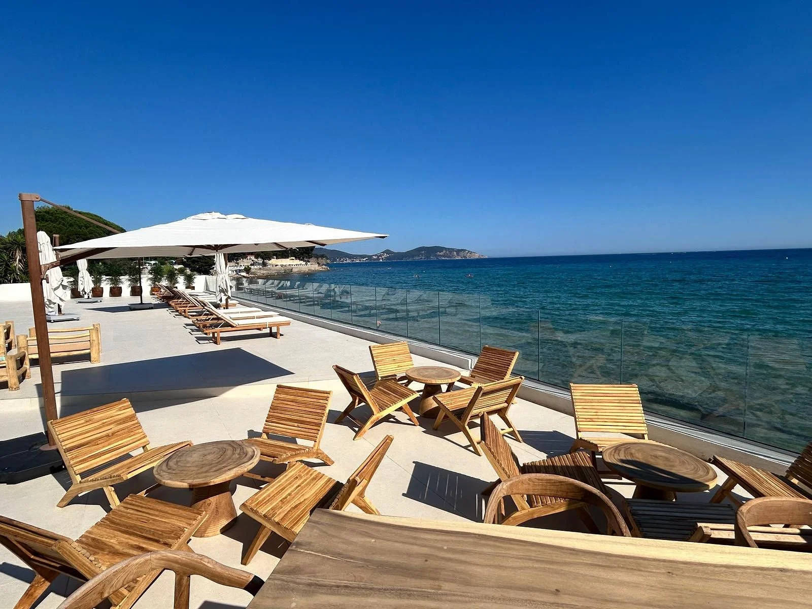 Luxury villa in La Ciotat terrace with relaxation area