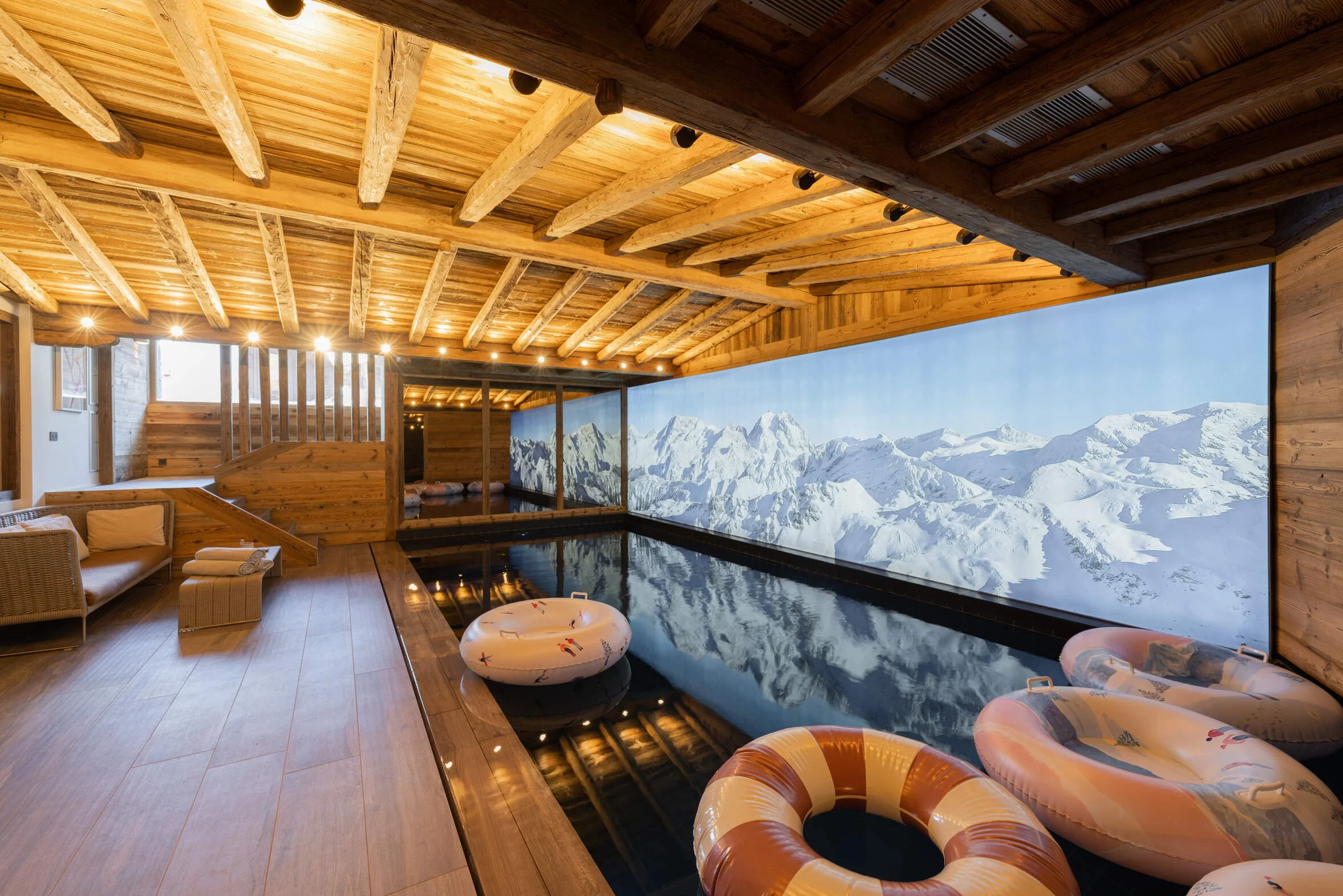 courchevel 1550 chenus luxury chalet indoor pool