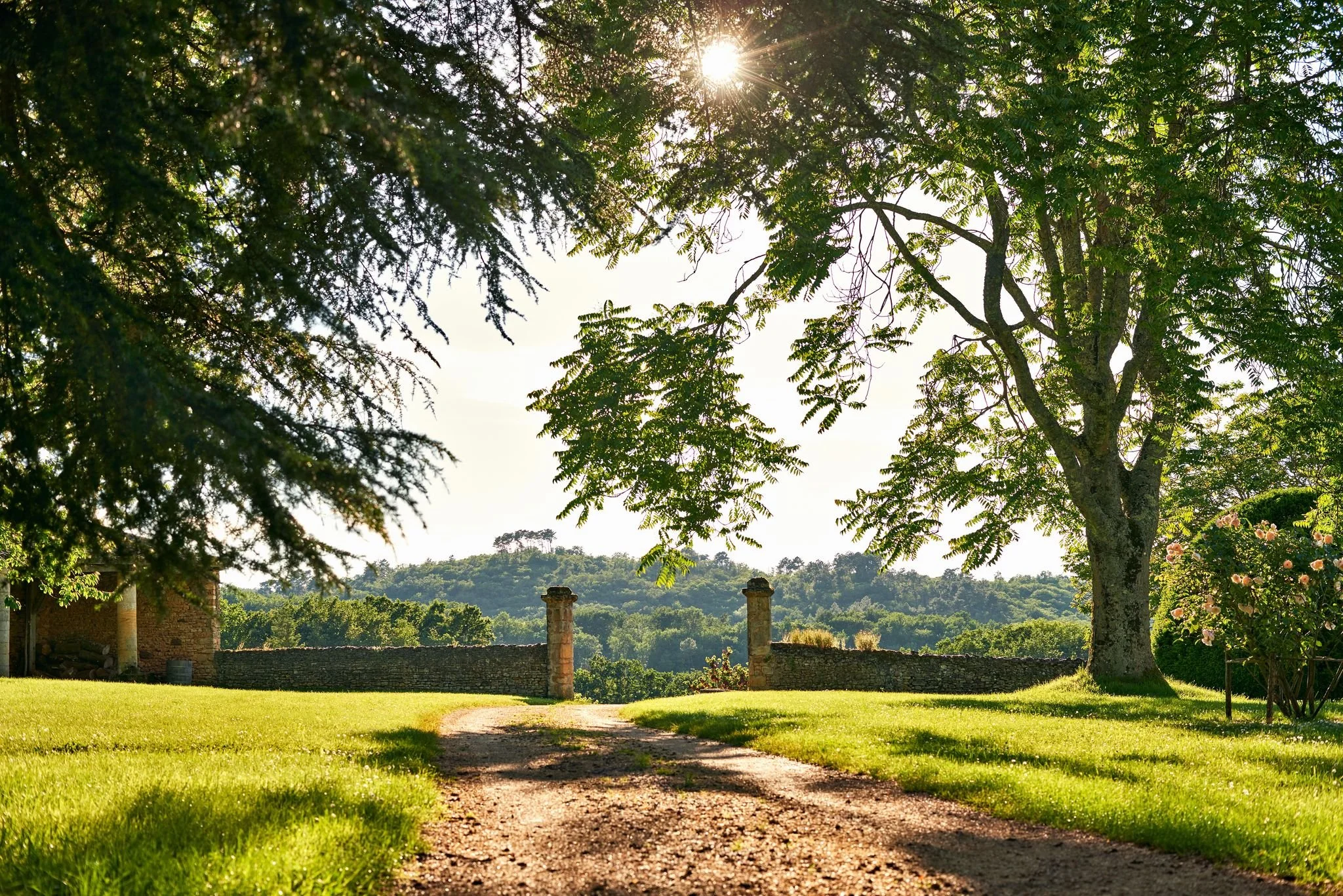 luxury chateau Dordogne garden
