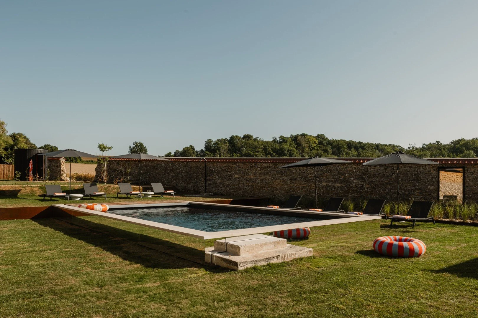 luxury villa vexin outdoor pool