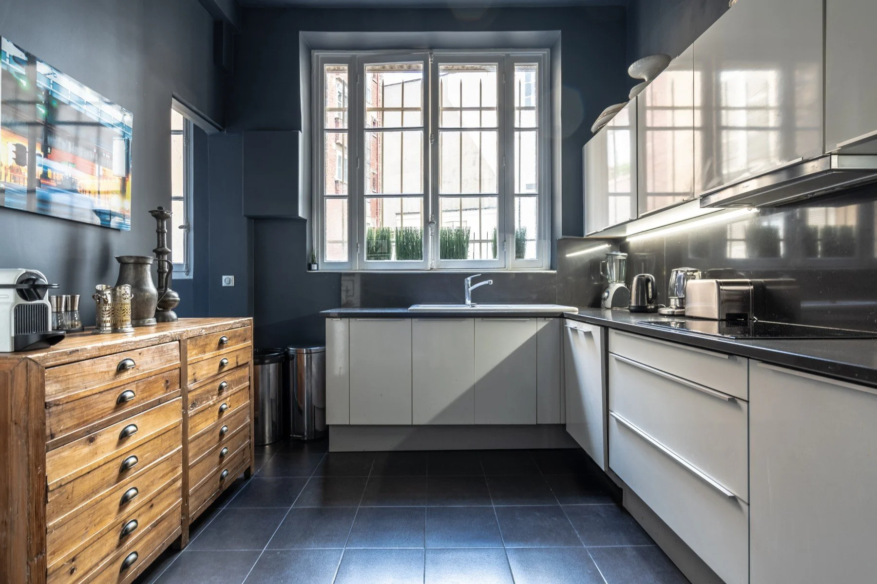 luxury apartment paris university kitchen