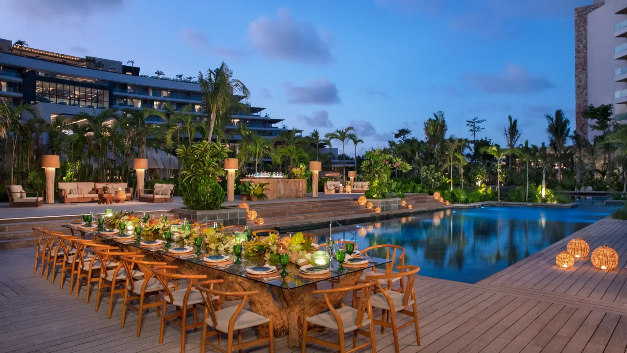 all inclusive wedding outdoor pool