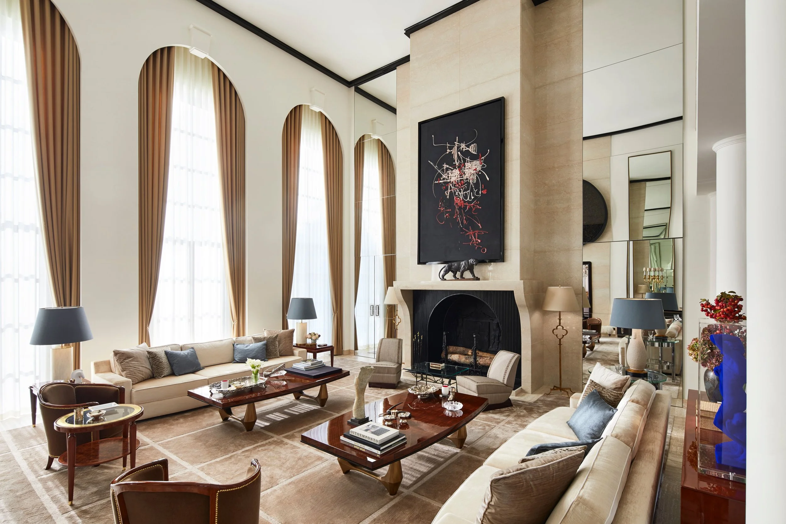 luxury wedding in Grimaud living room