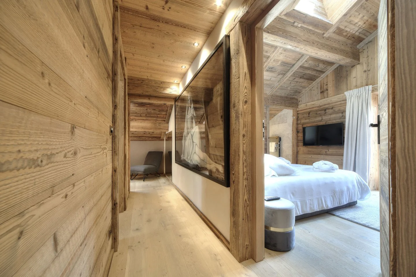 Luxury chalet for rent in Megève Mont Blanc bedroom