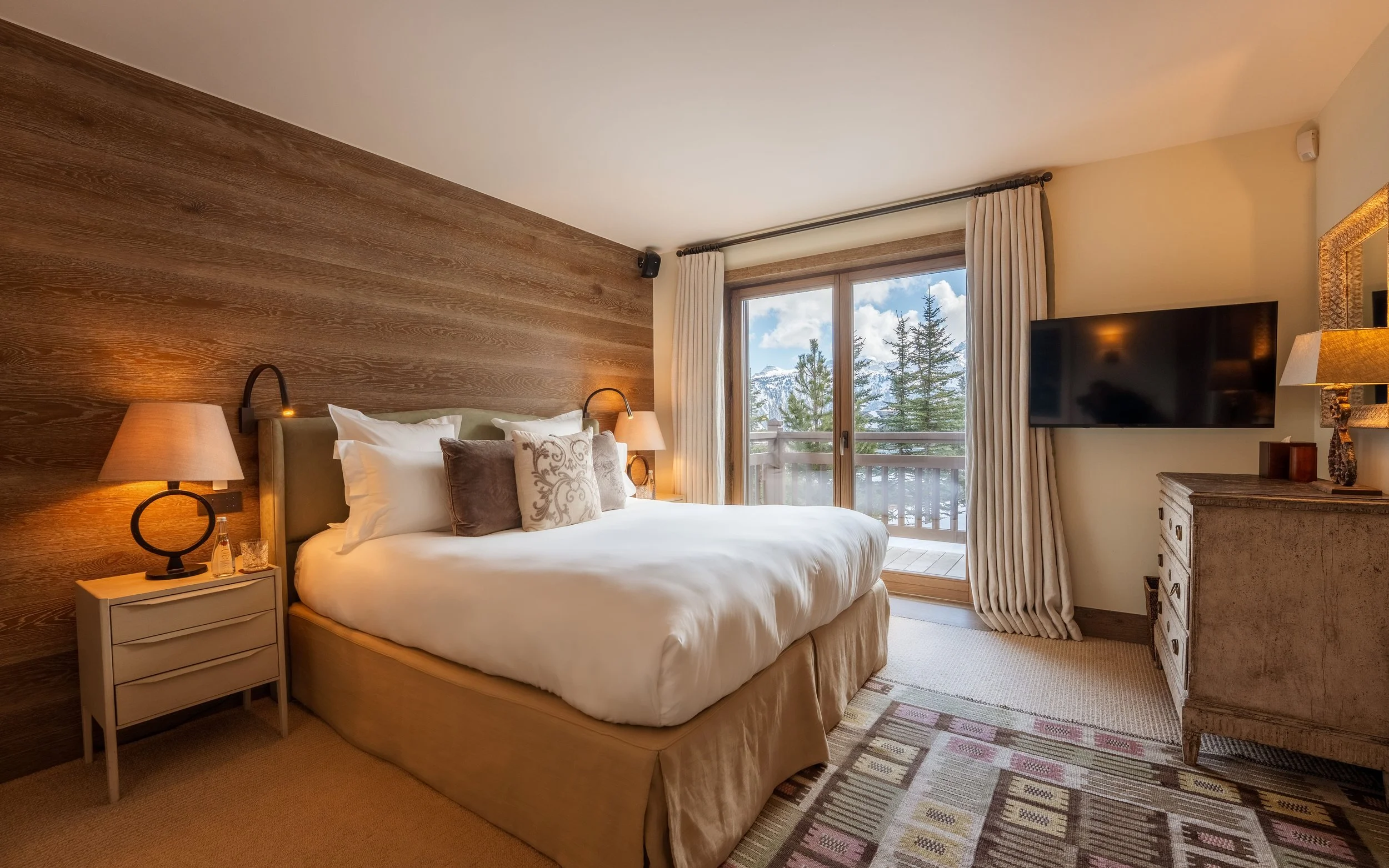courchevel 1850 chenus luxury chalet bedroom