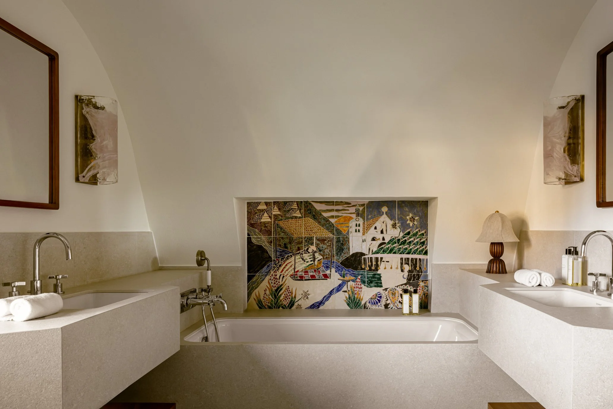 luxury chalet to rent in Megève bathroom