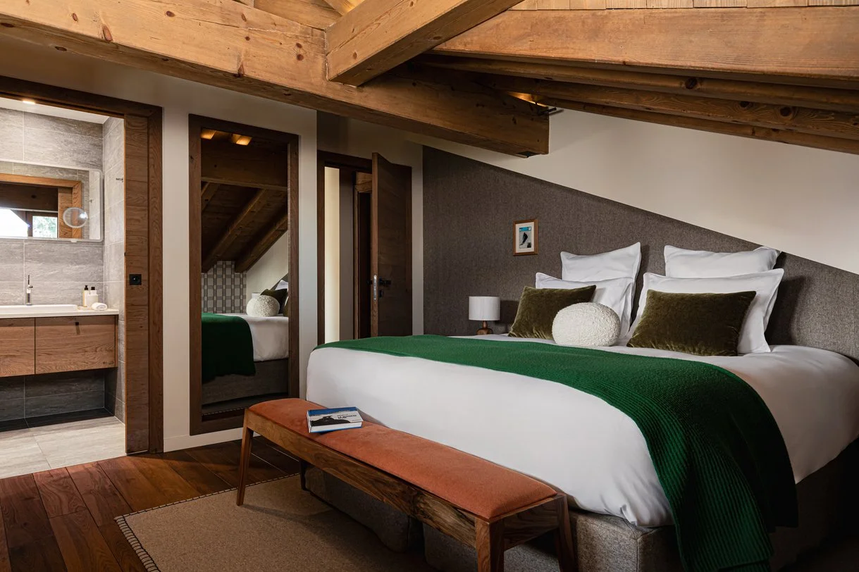 luxury chalet in courchevel bedroom