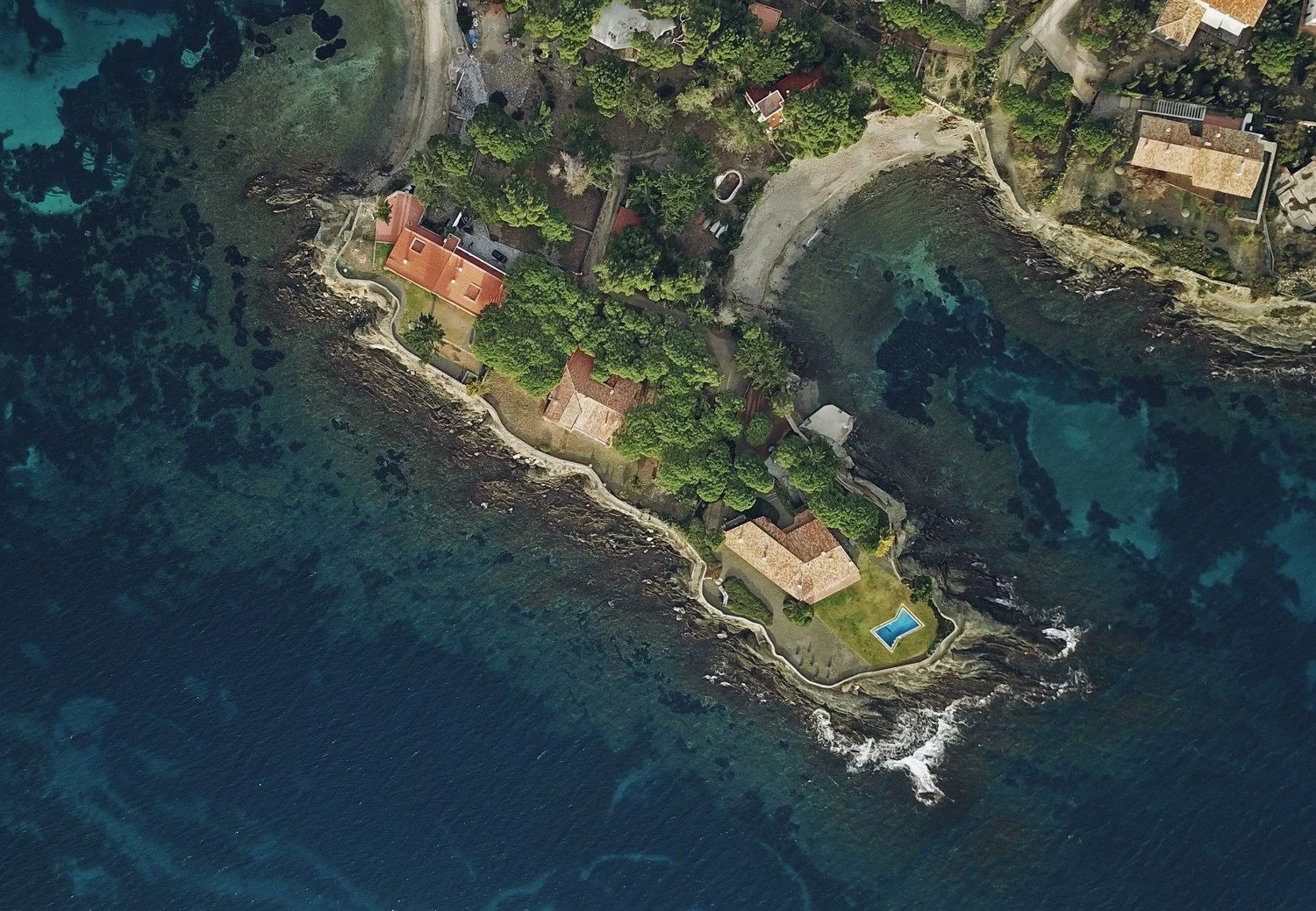 Luxury villa cadaques oliveres  drone