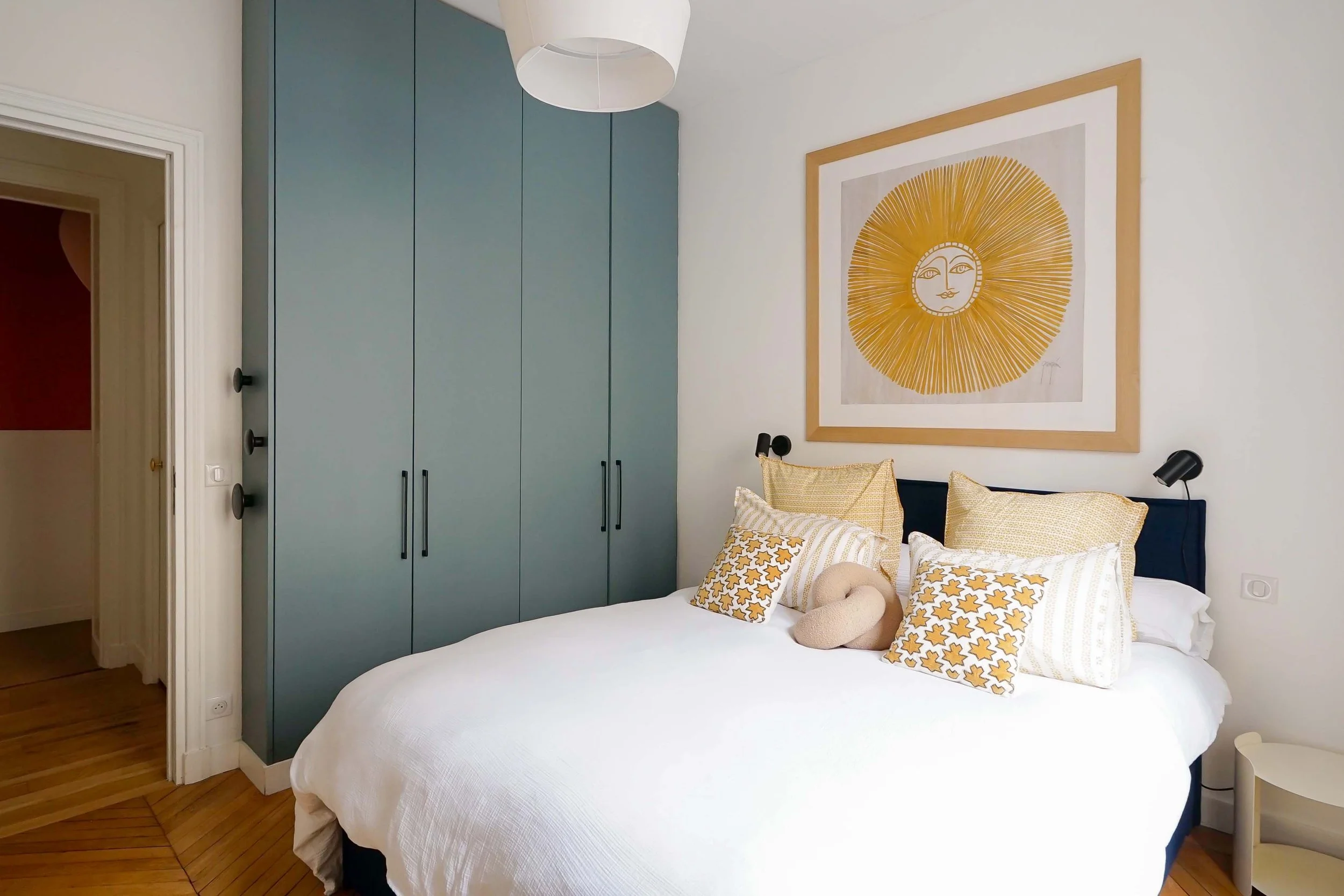 luxury apartment paris mouffetard bedroom